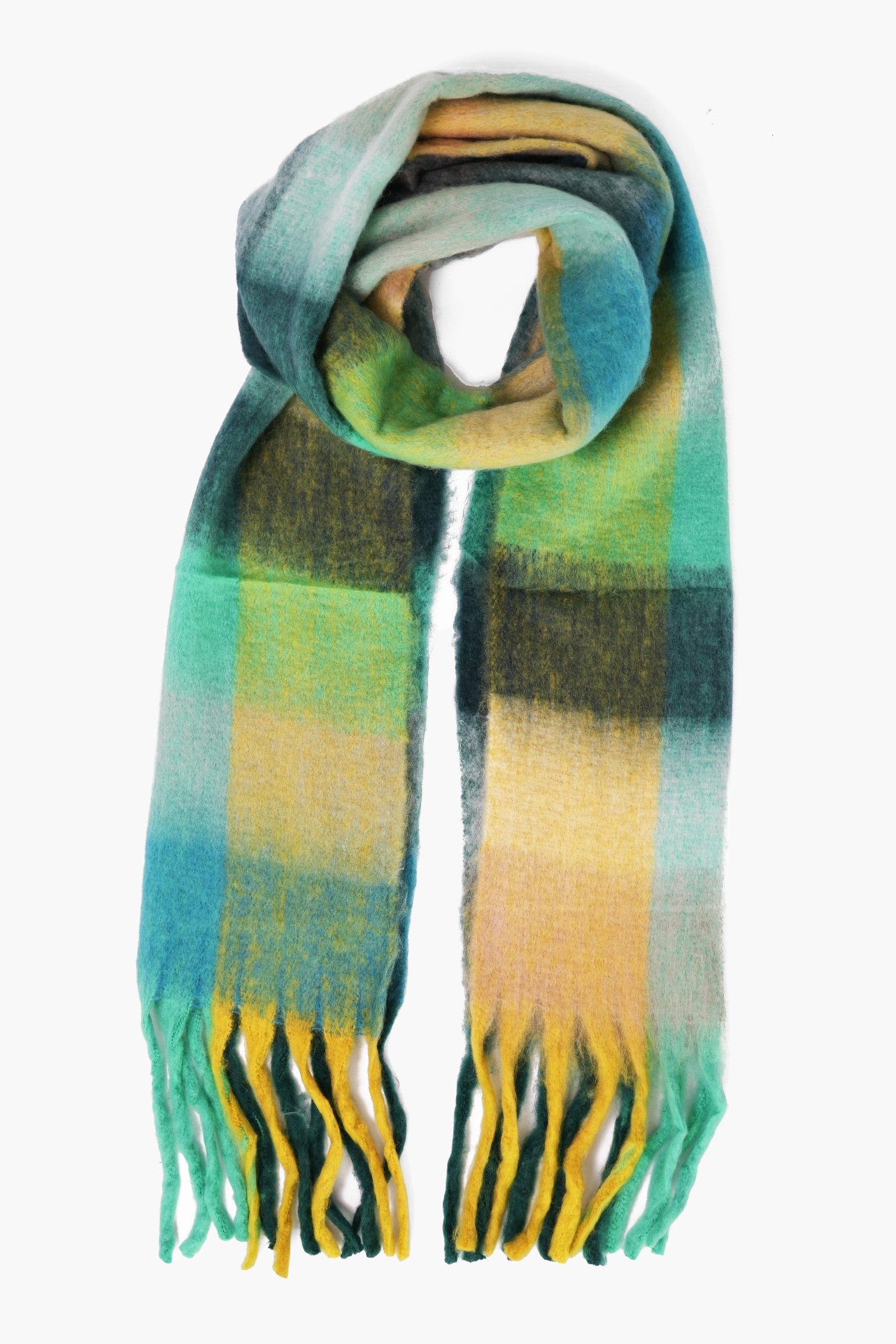 allie-green-blue-colourblock-square-heavyweight-scarf-tassels