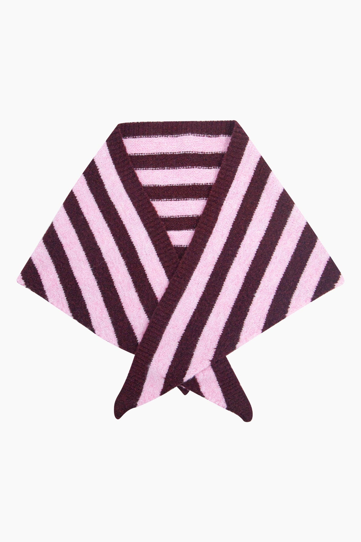 Striped-Triangle-Heavyweight-Scarf-in-Berry/Pink
