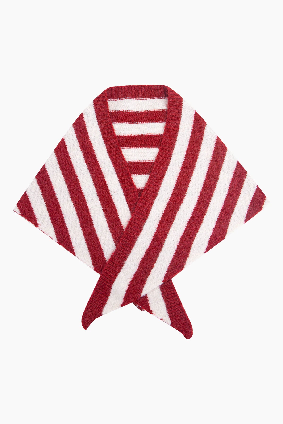 Striped-Triangle-Heavyweight-Scarf-in-Red/Cream