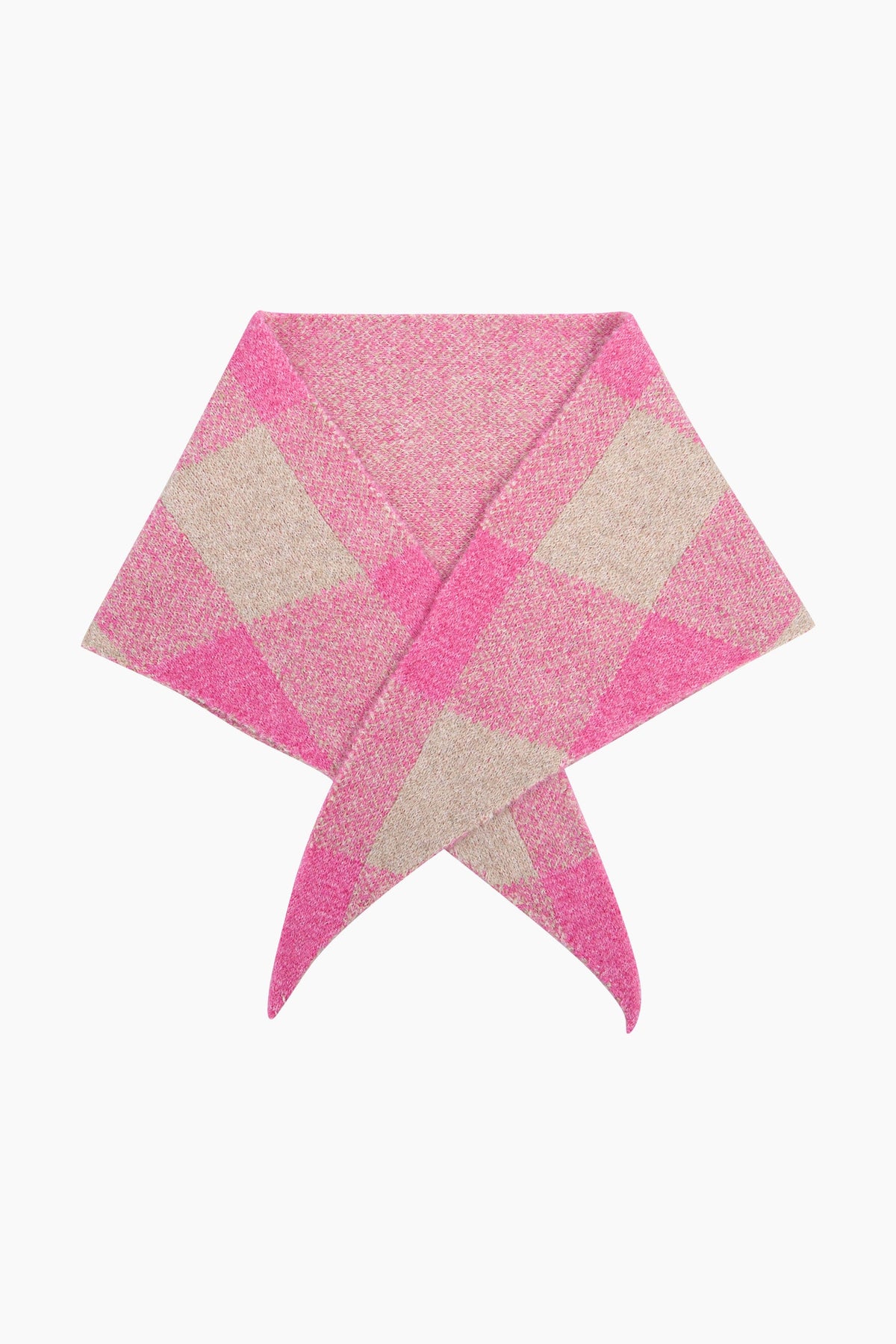 Check-Triangle-Heavyweight-Scarf-in-Pink/Cream