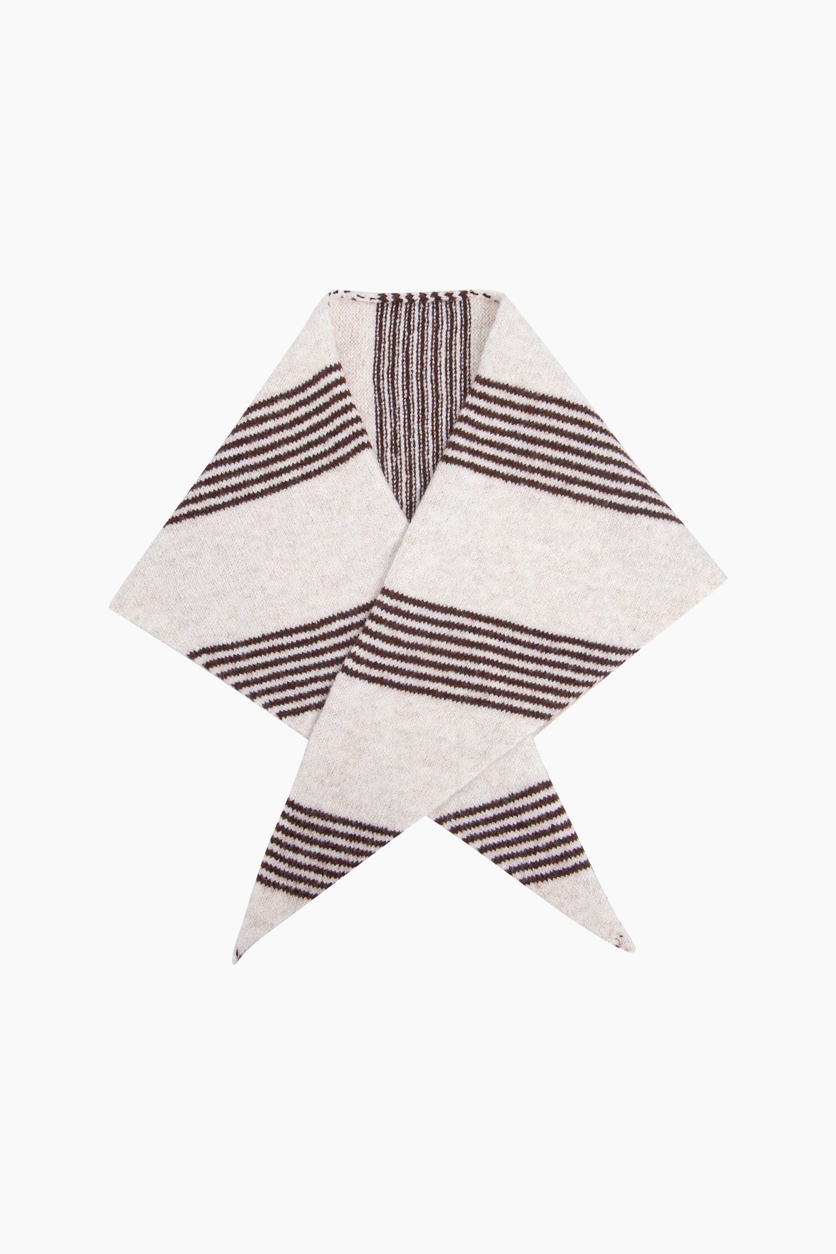 Striped-Triangle-Heavyweight-Scarf-in-Brown/Beige