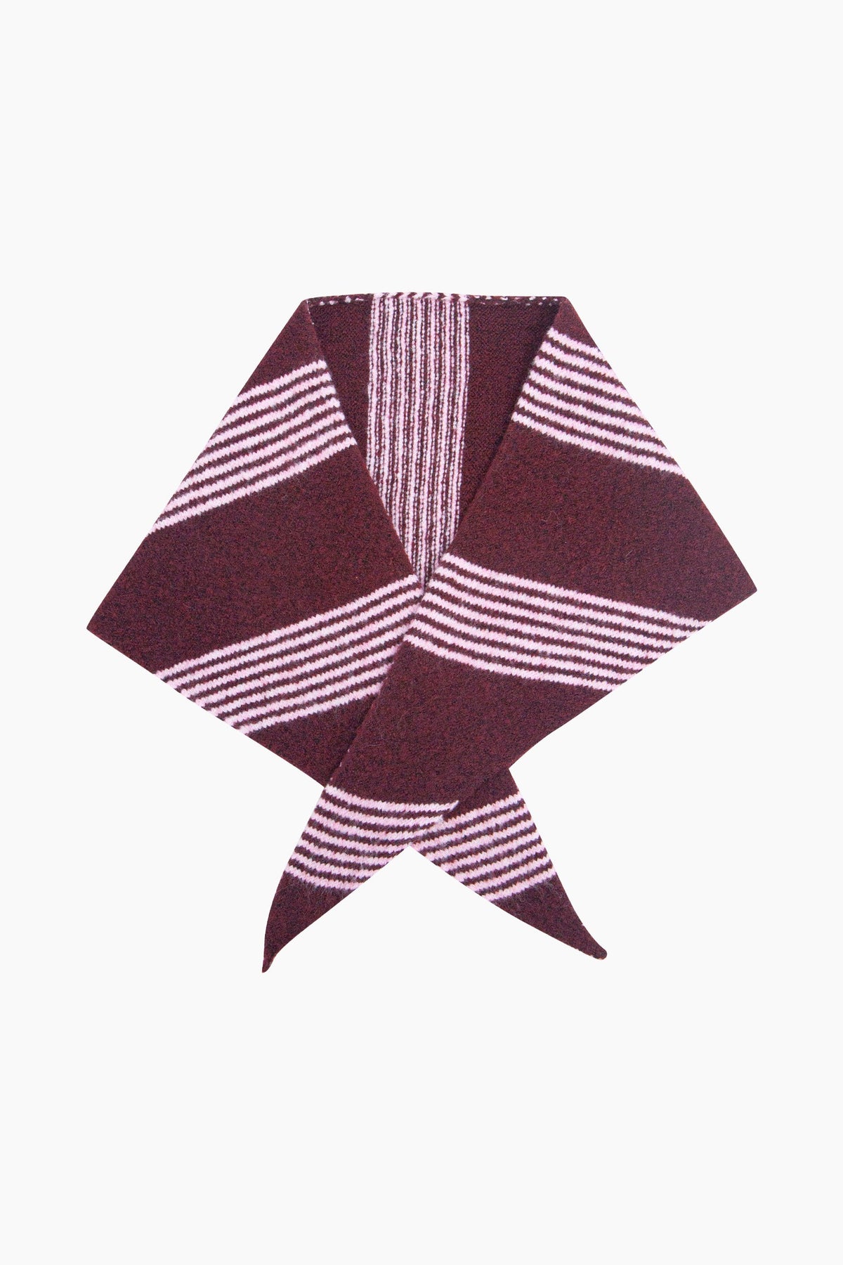 Striped-Triangle-Heavyweight-Scarf-in-Berry/Pink