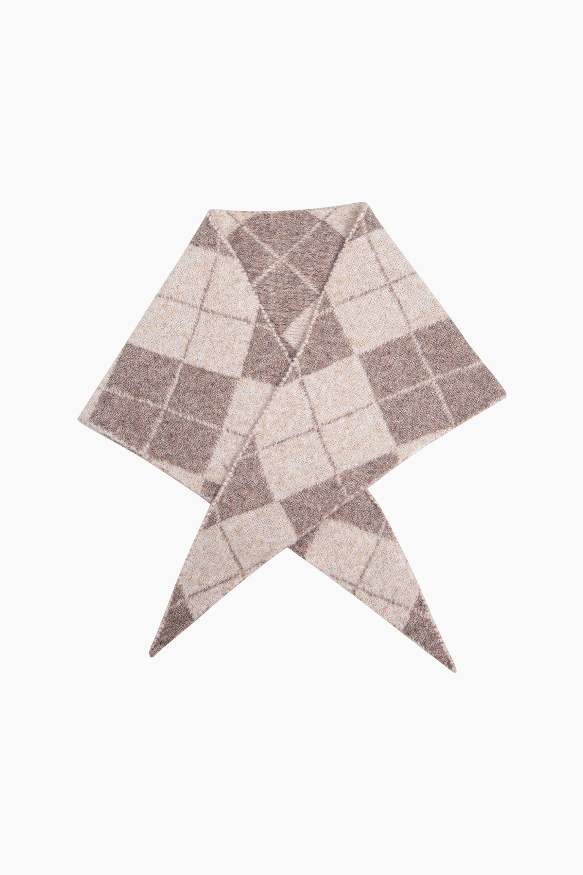 Traditional-Check-Triangle-Heavyweight-Scarf-in-Cream/Beige