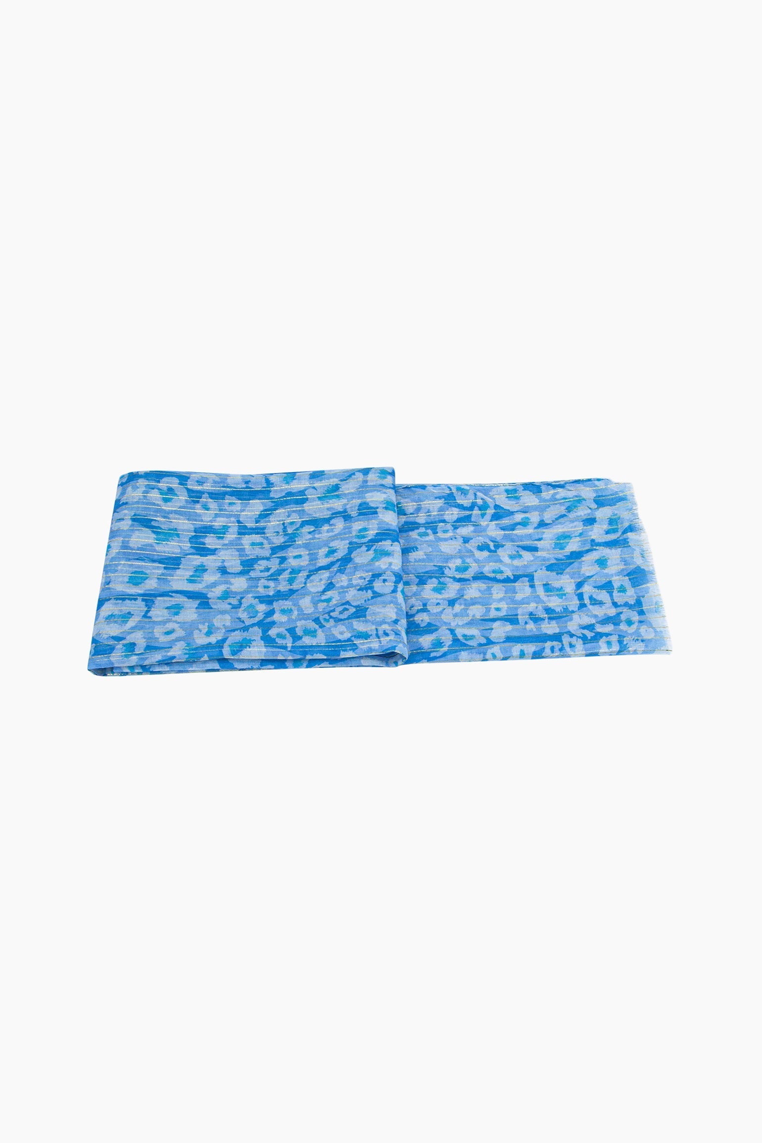 mika-lightweight-scarf-blue-leopard-folded-summer-weight