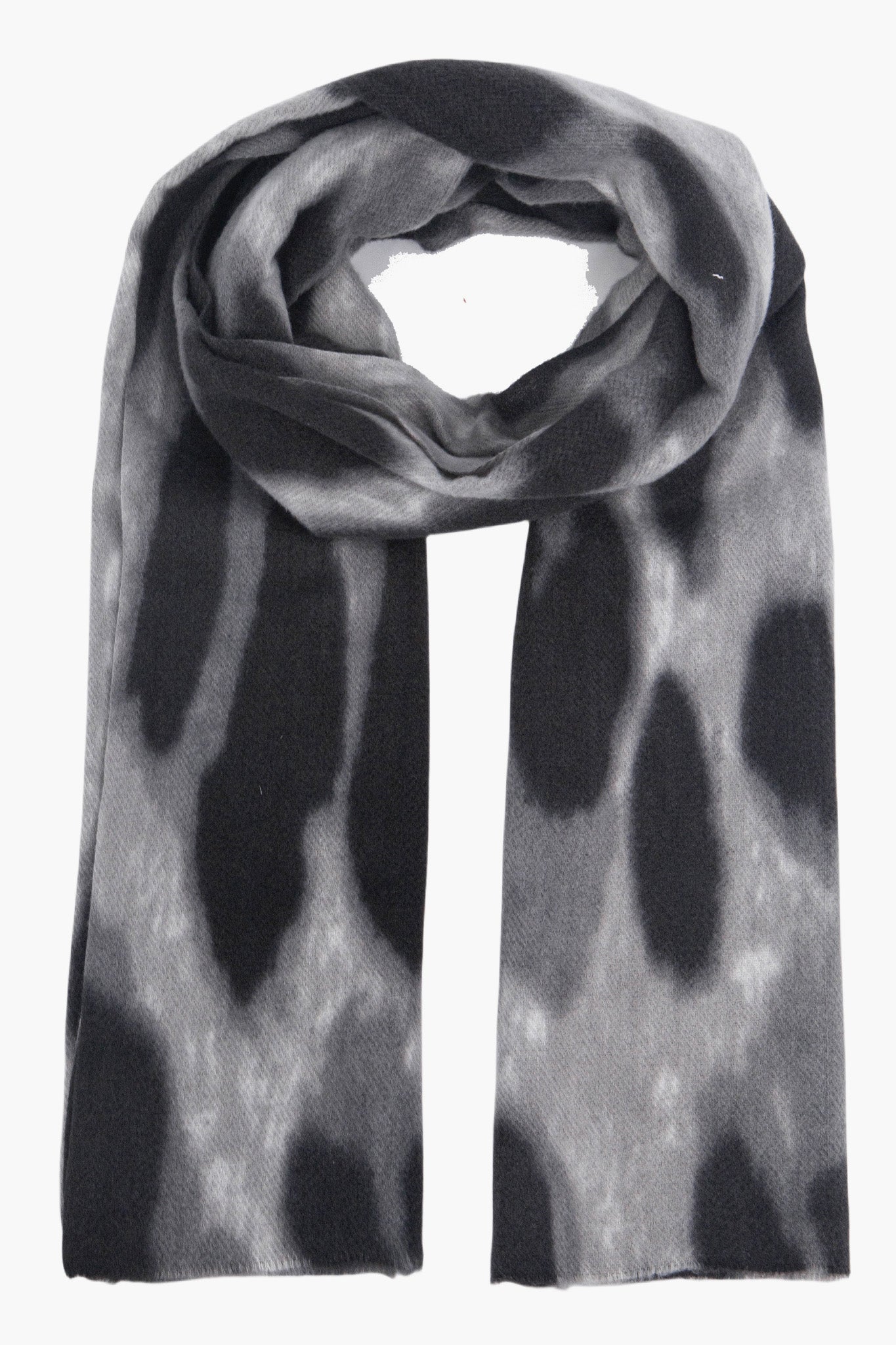 Lois Grey Leopard Lightweight Scarf