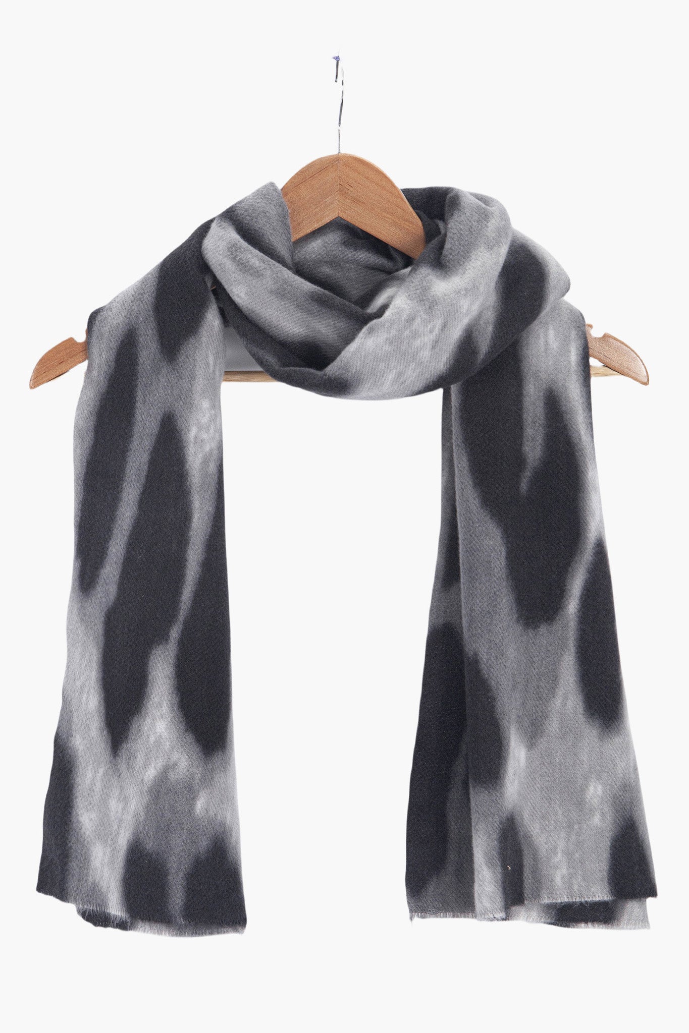 Lois Grey Leopard Lightweight Scarf