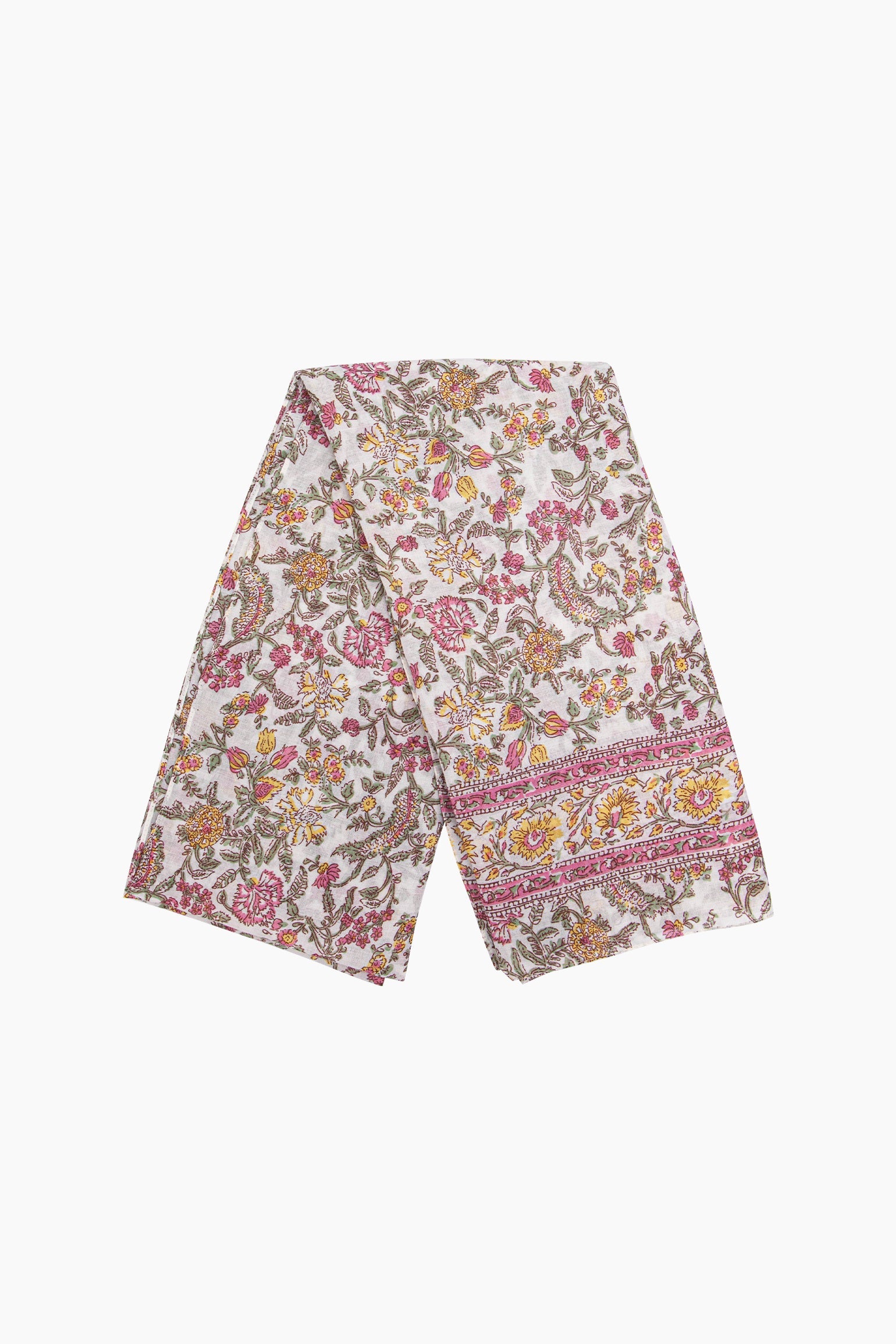 Delicate-Floral-Lightweight-Scarf-in-Neutral-Folded