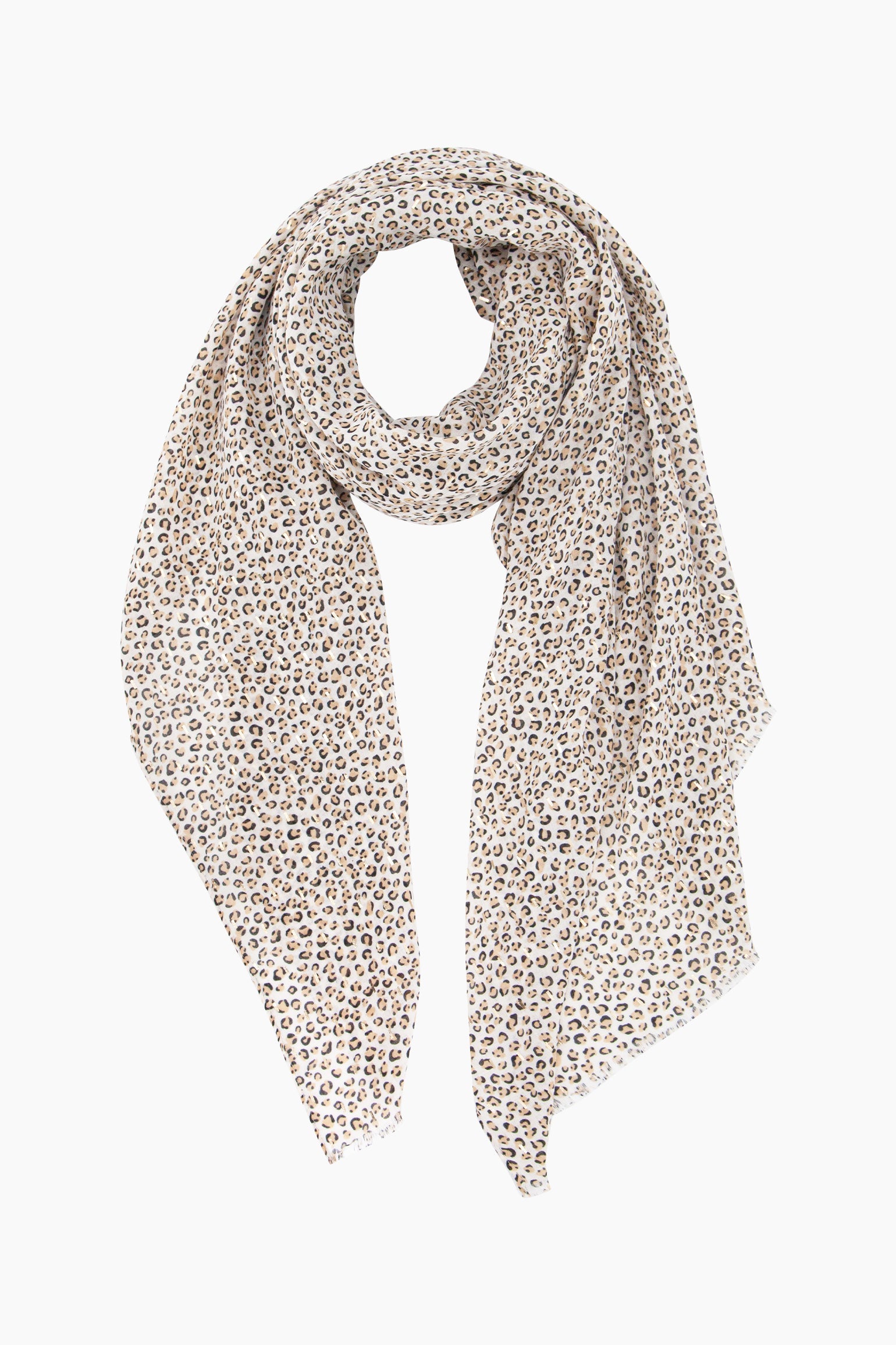 Leopard-Print-Lightweight-Scarf-in-Cream-Lying-Flat