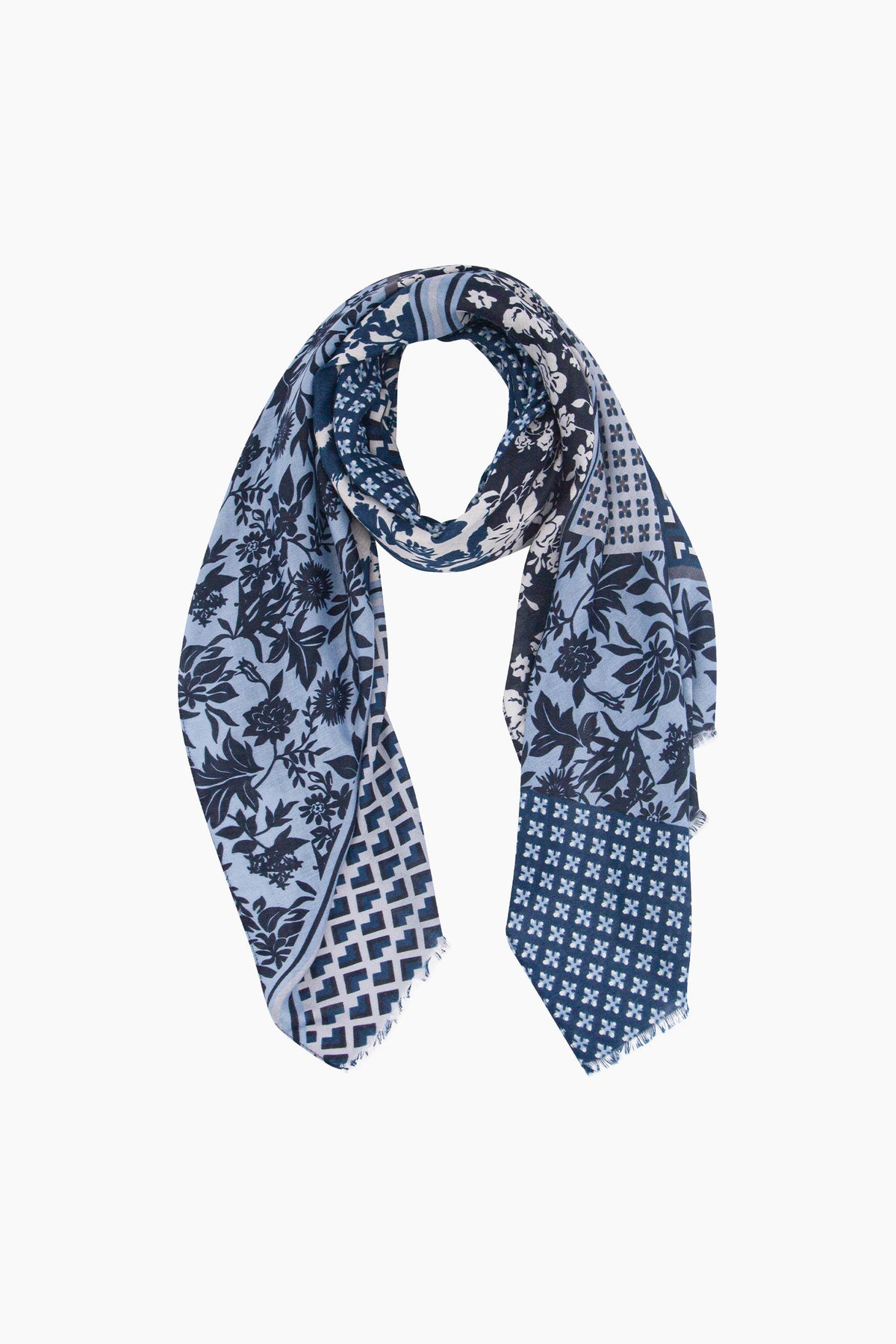 Floral-Print-Lightweight-Scarf-in-Blue