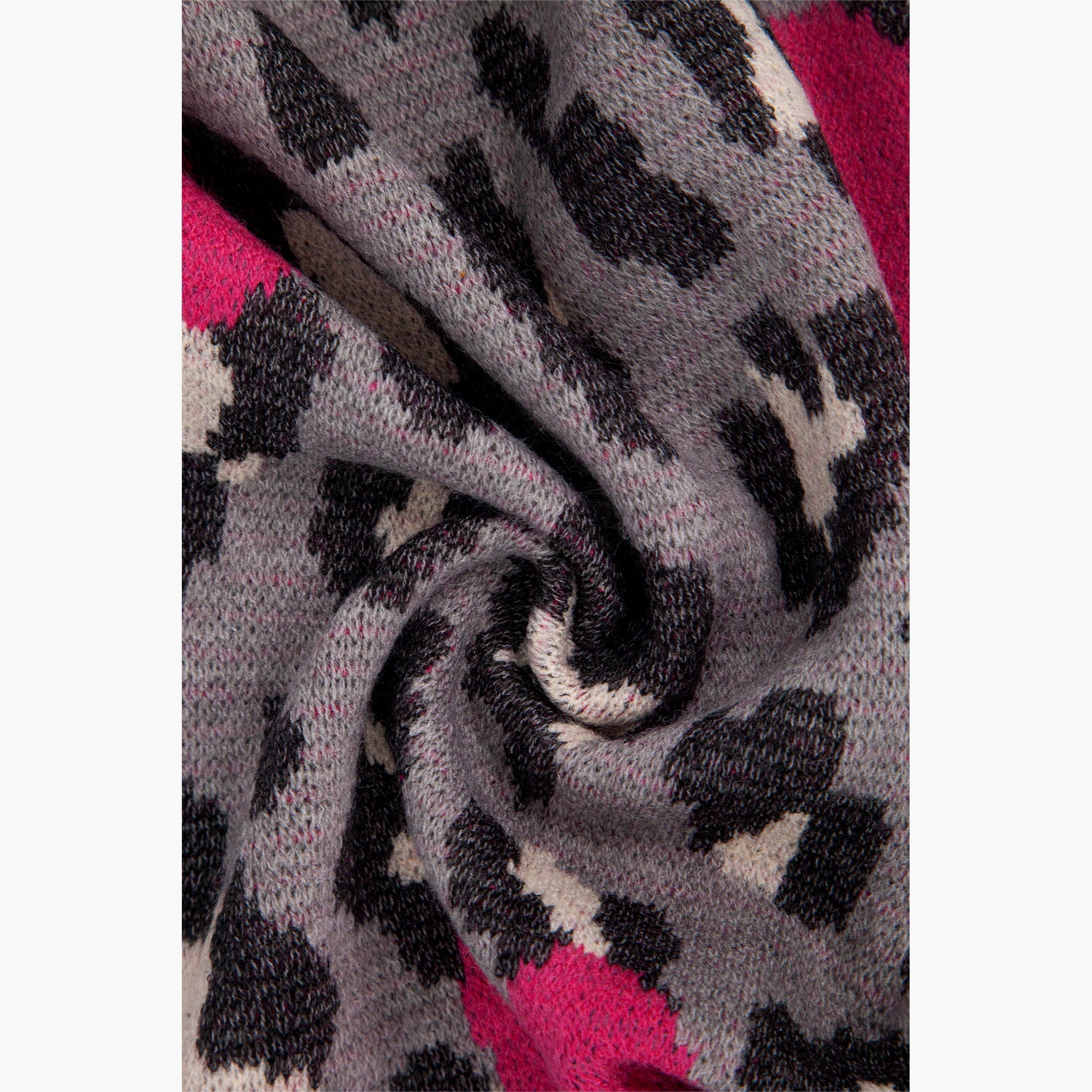 wylda-grey-leopard-and-hearts-heavyweight-scarf-close-up-material