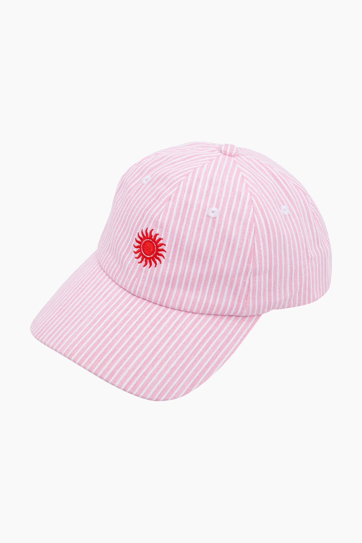 Sun-Striped-Baseball-Cap-in-Pink-Front