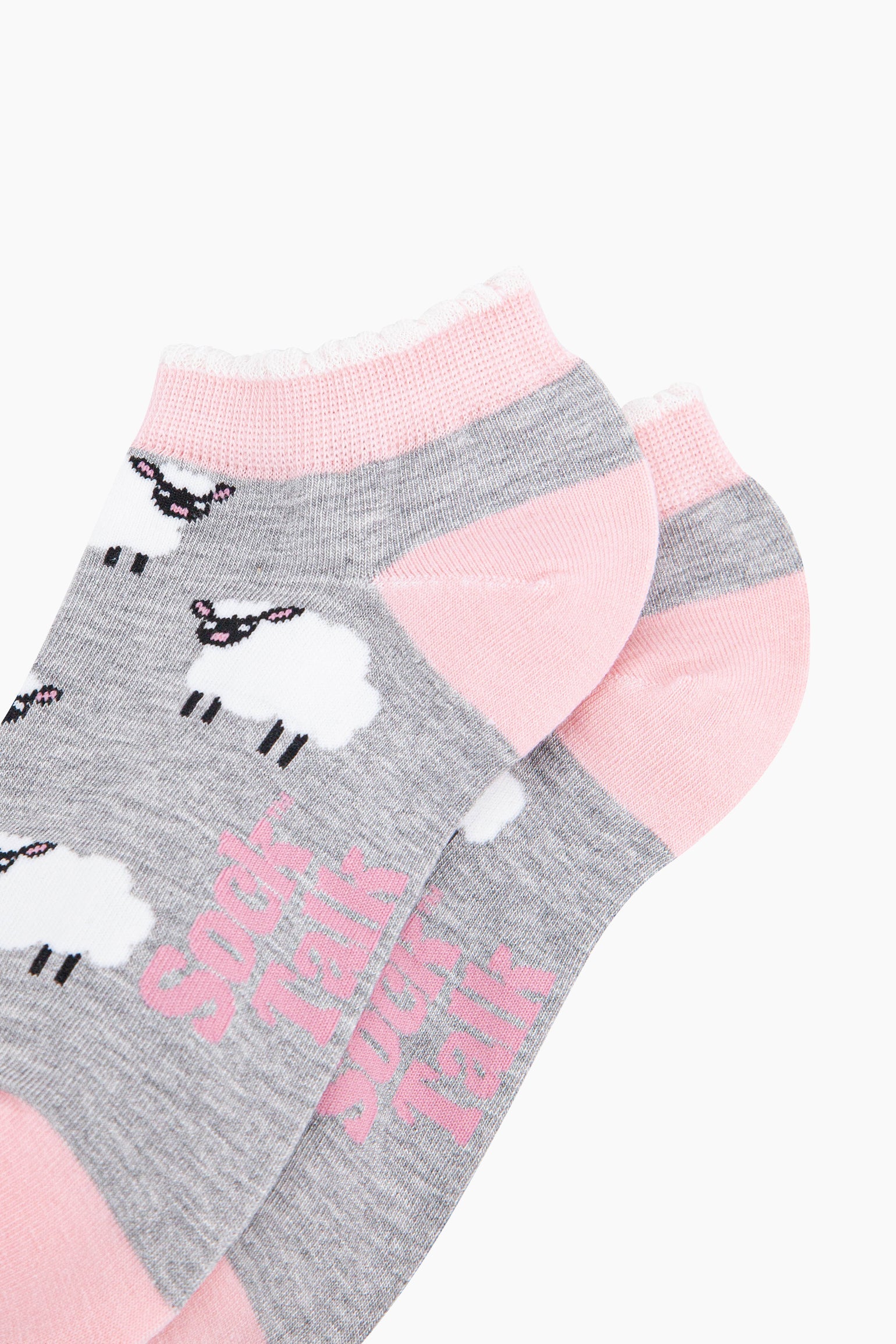 Sheep-Bamboo-Trainer-Socks-in-Grey-Marl-Closeup