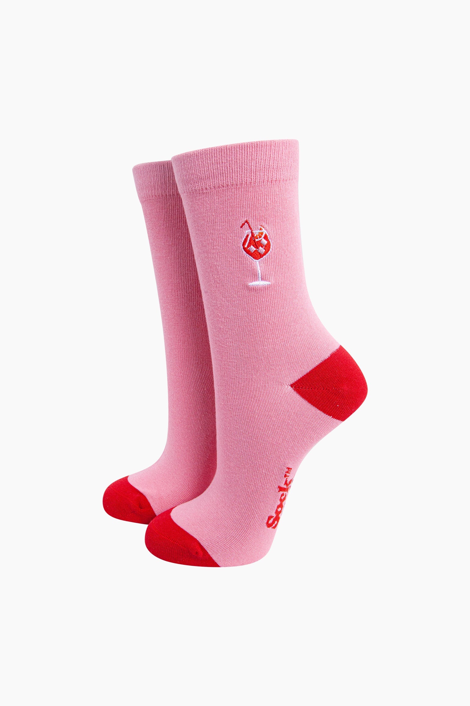 Embroidered-Aperitivo-Spritz-Combed-Cotton-Socks-in-Pink-Mannequin