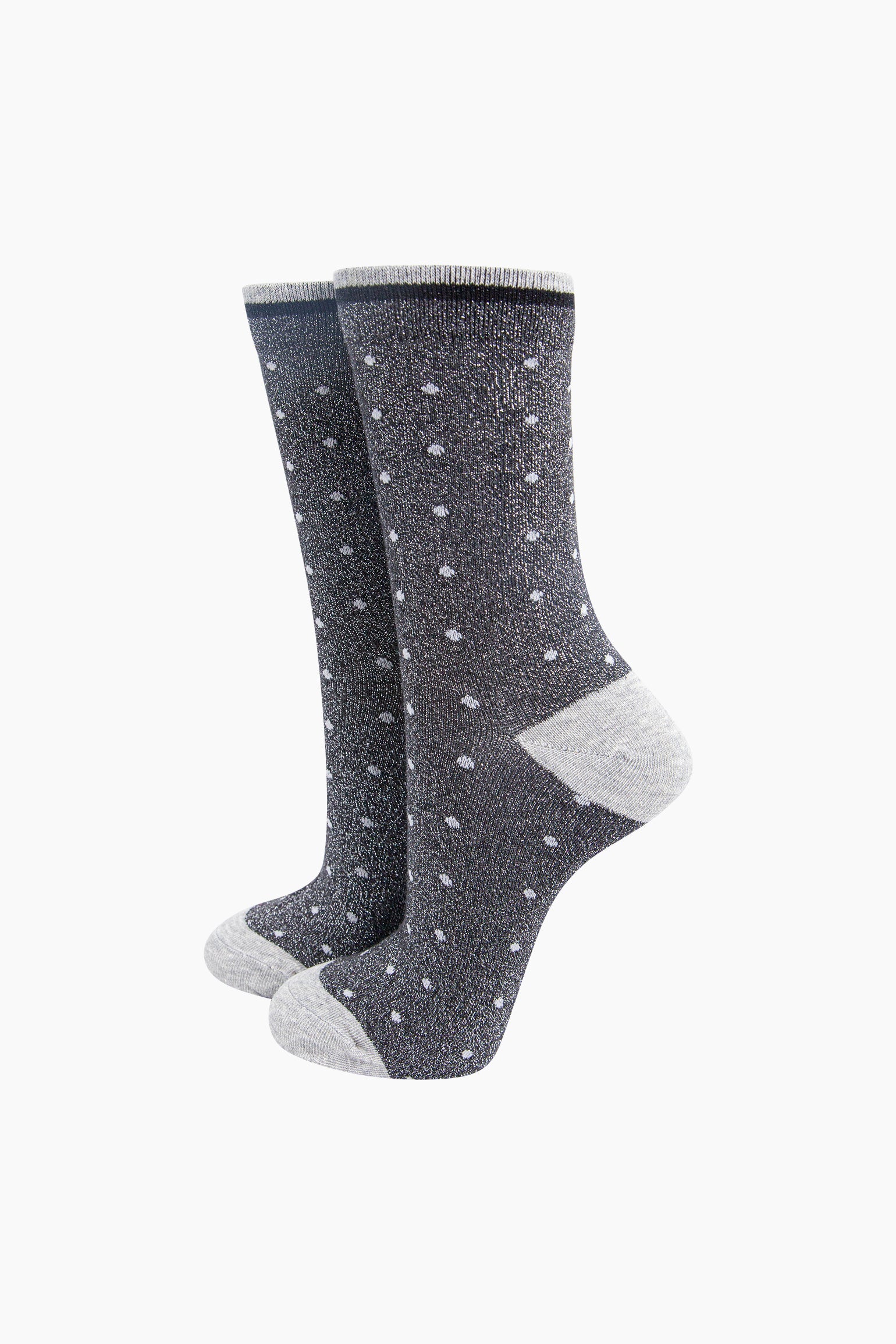 Small-Spots-Combed-Cotton-Glitter-Socks-in-Dark-Grey-mannequin