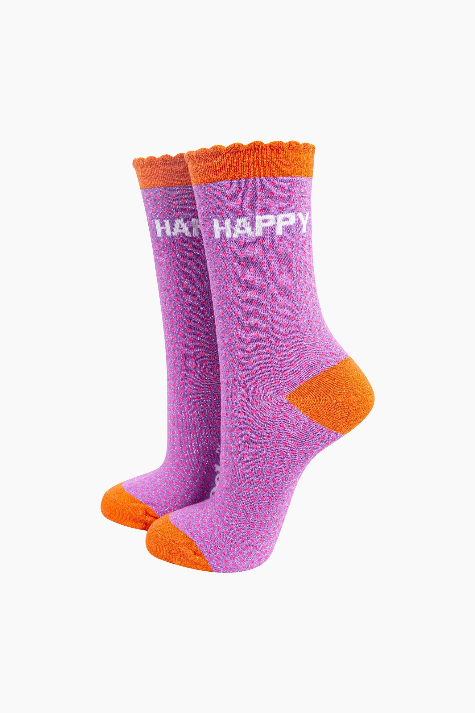Happy-Spotted-Combed-Cotton-Glitter-Socks-in-Lilac-mannequin