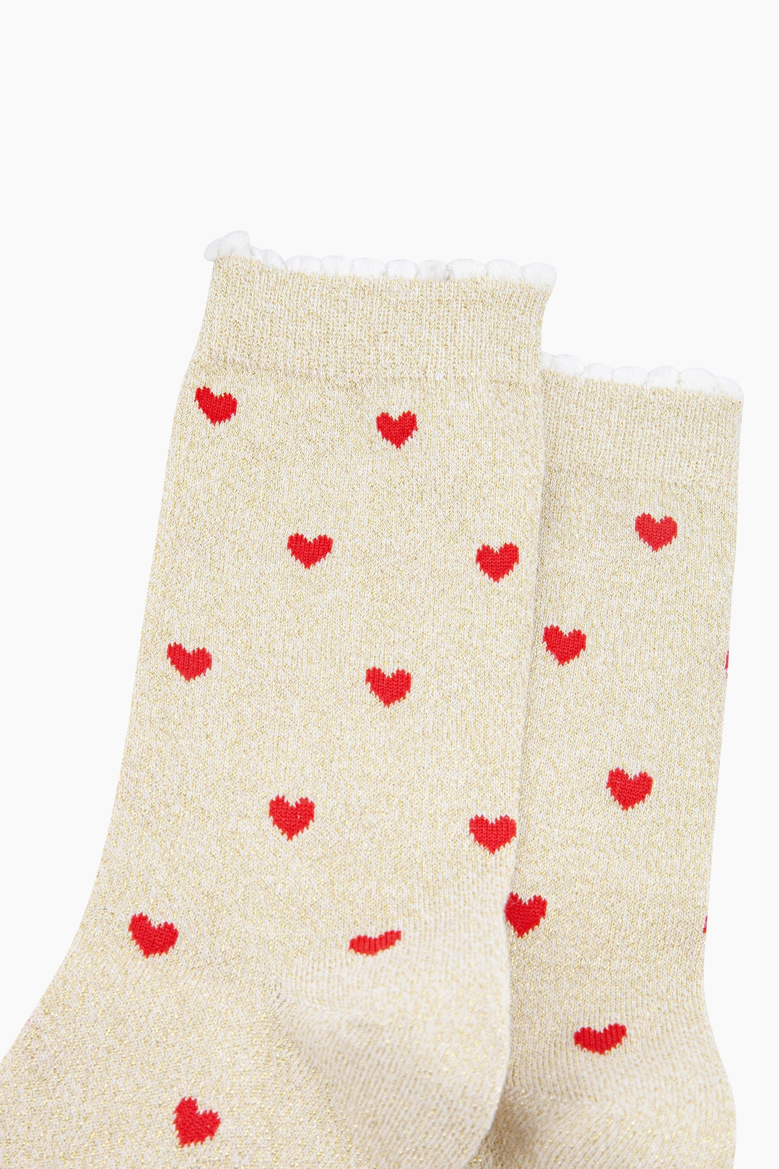 Love-Hearts-Combed-Cotton-Glitter-Socks-in-Cream-Red-close-up