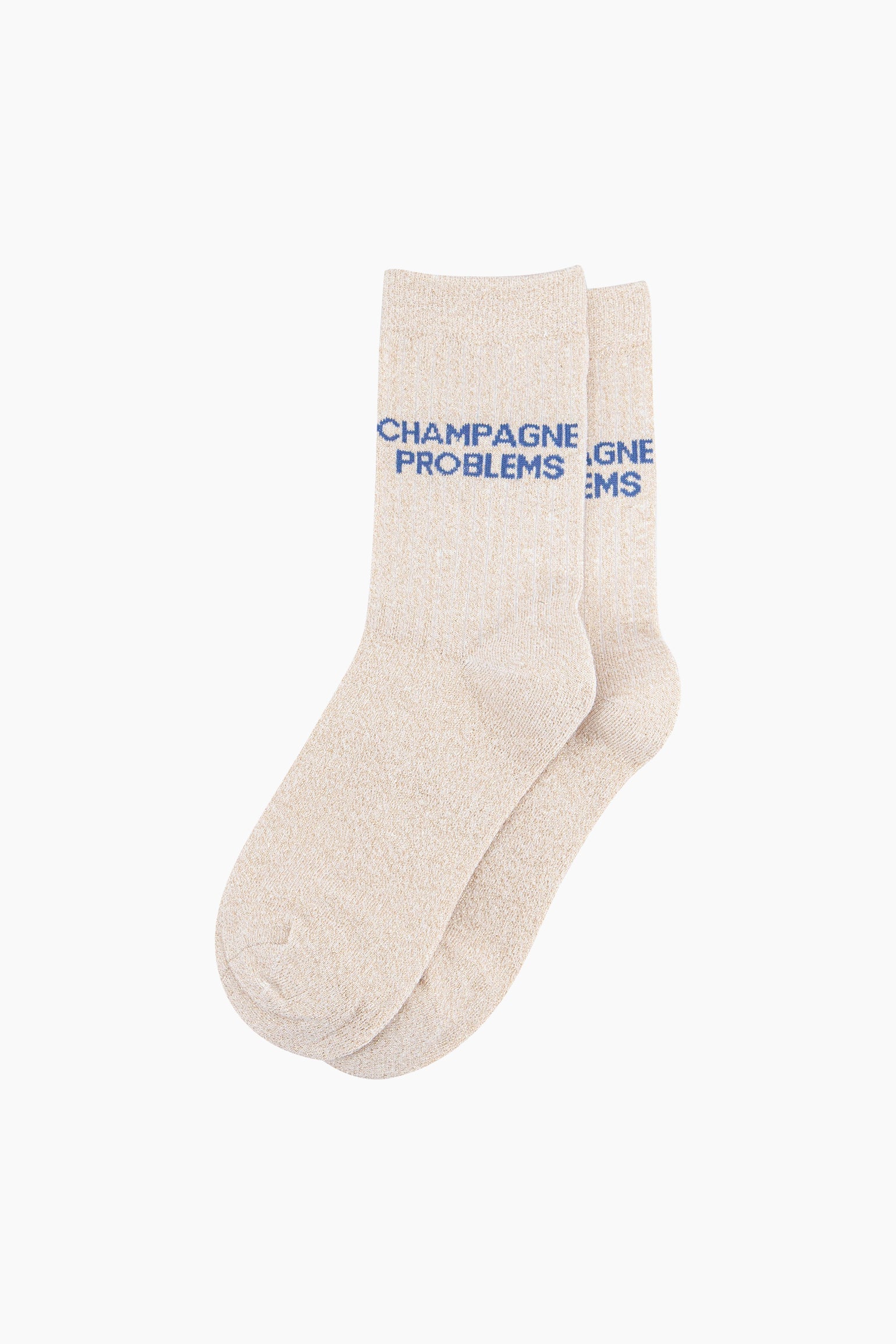 Champagne-Problems-Combed-Cotton-Glitter-Socks-in-Cream-Closeup