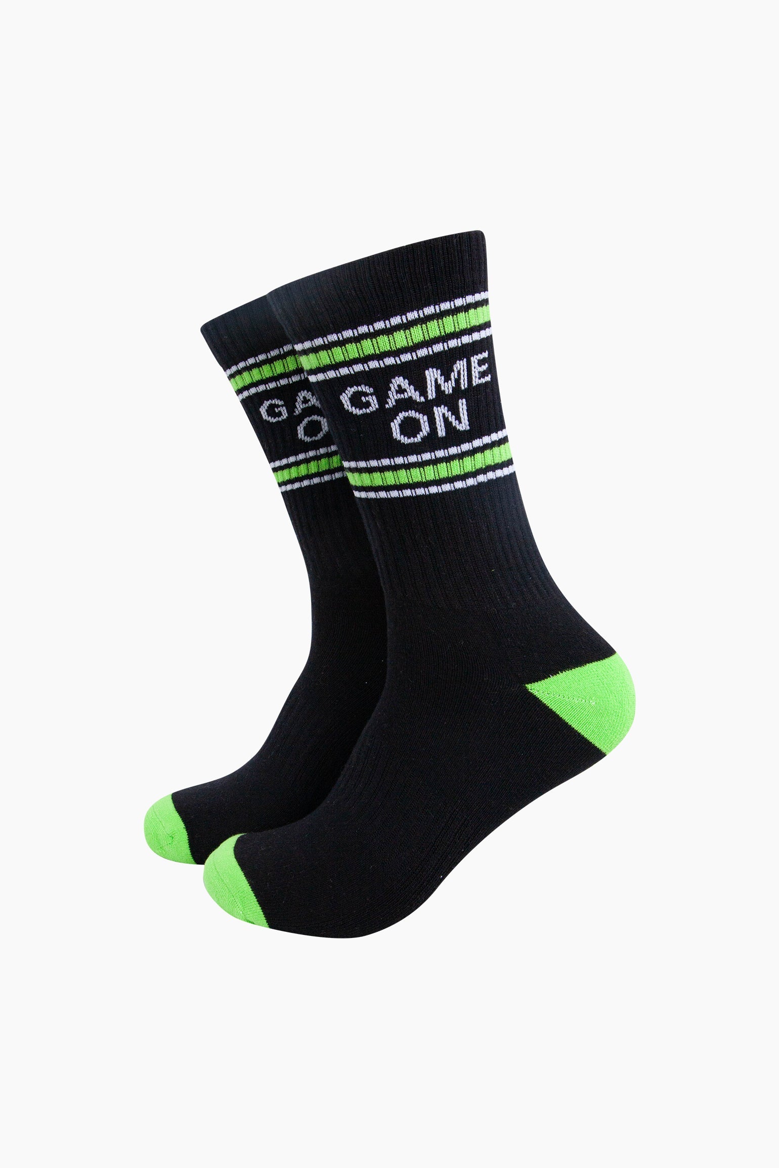 Game-On-Organic-Cotton-Sports-Socks-in-Black-Mannequin