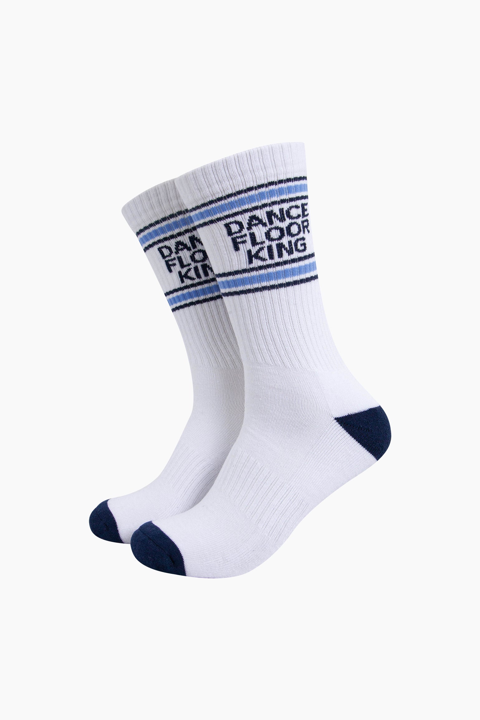 Dance-Floor-King-Organic-Cotton-Sports-Socks-in-White-Mannequin