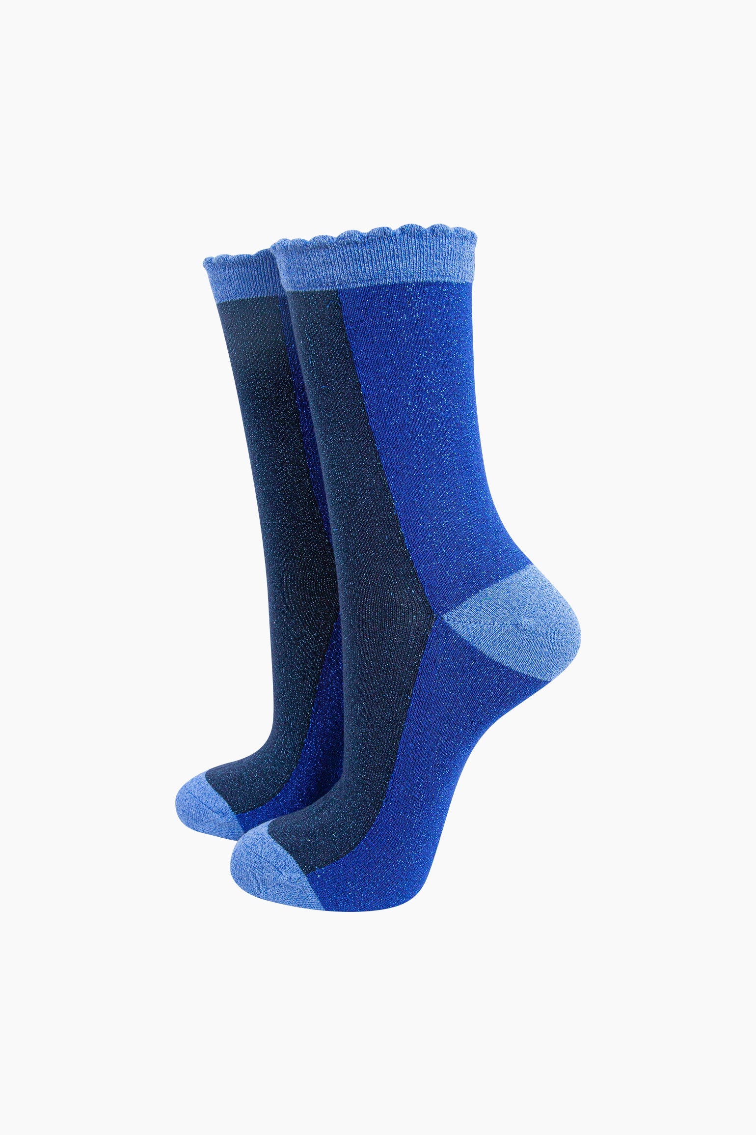 Colour-Block-Combed-Cotton-Glitter-Socks-in-Navy-Blue-Blue-mannequin
