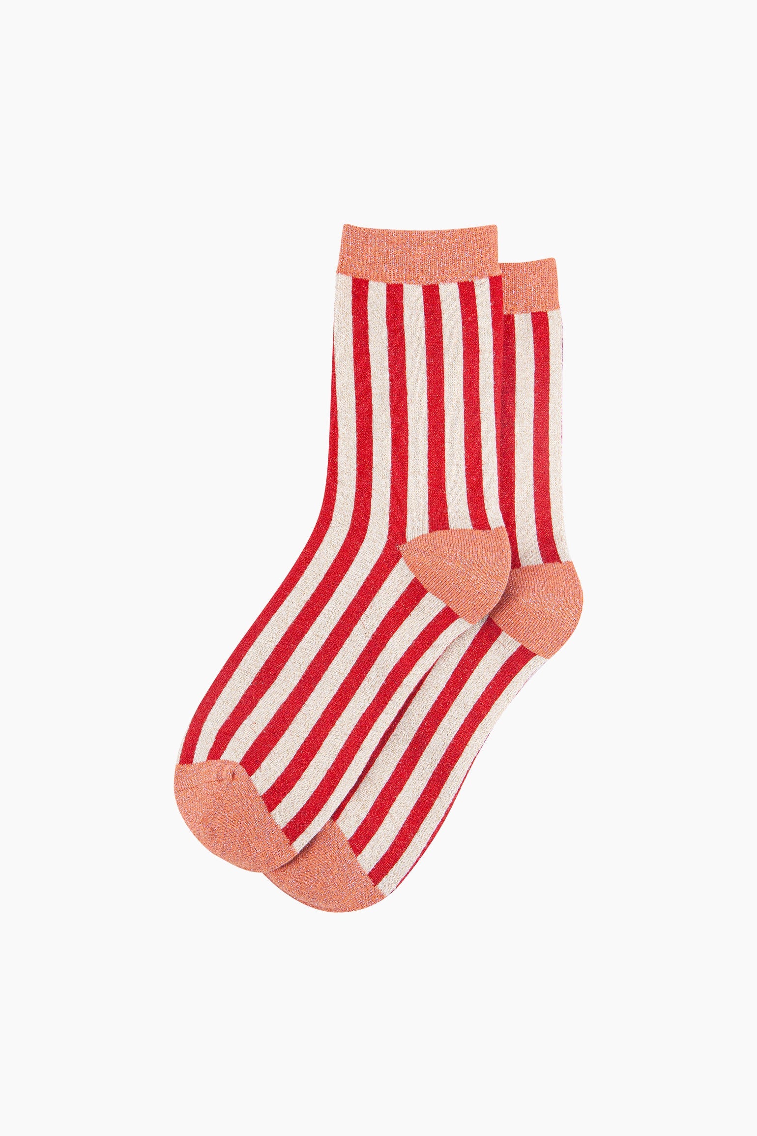 Stripes-Combed-Cotton-Glitter-Socks-in-Red-Orange-flat-lay