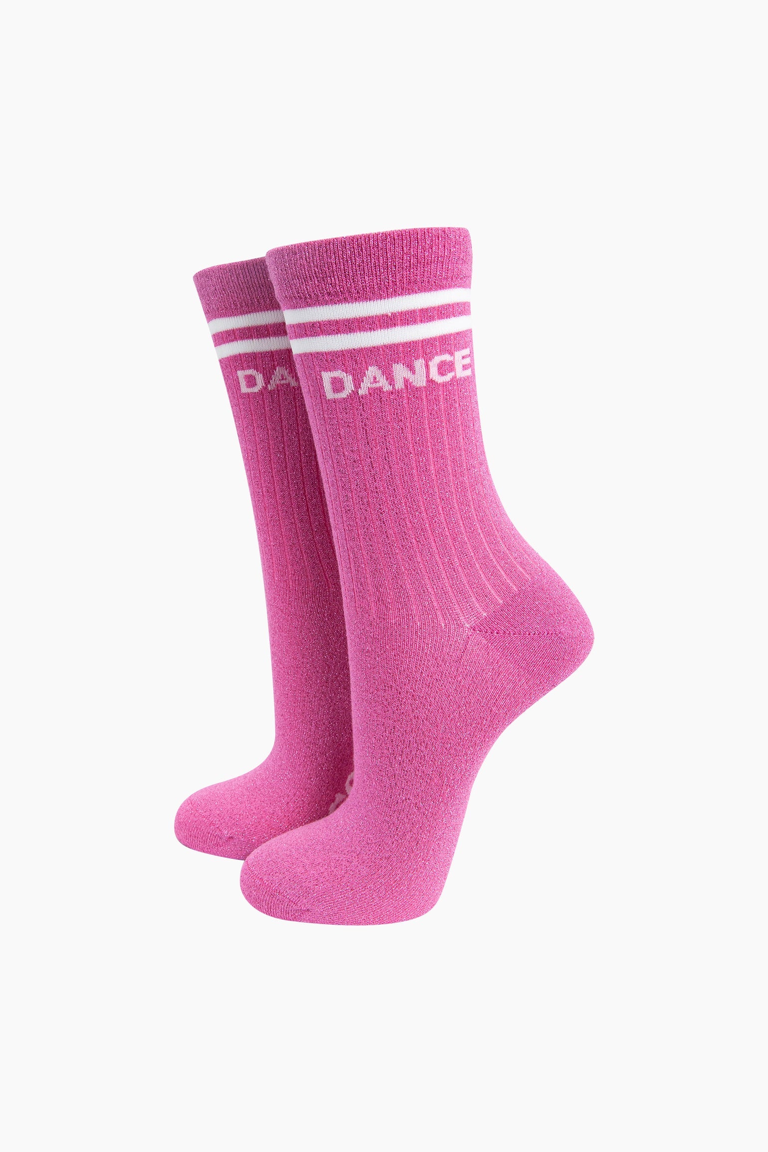 Dance-Combed-Cotton-Glitter-Socks-in-Hot-Pink-mannequin