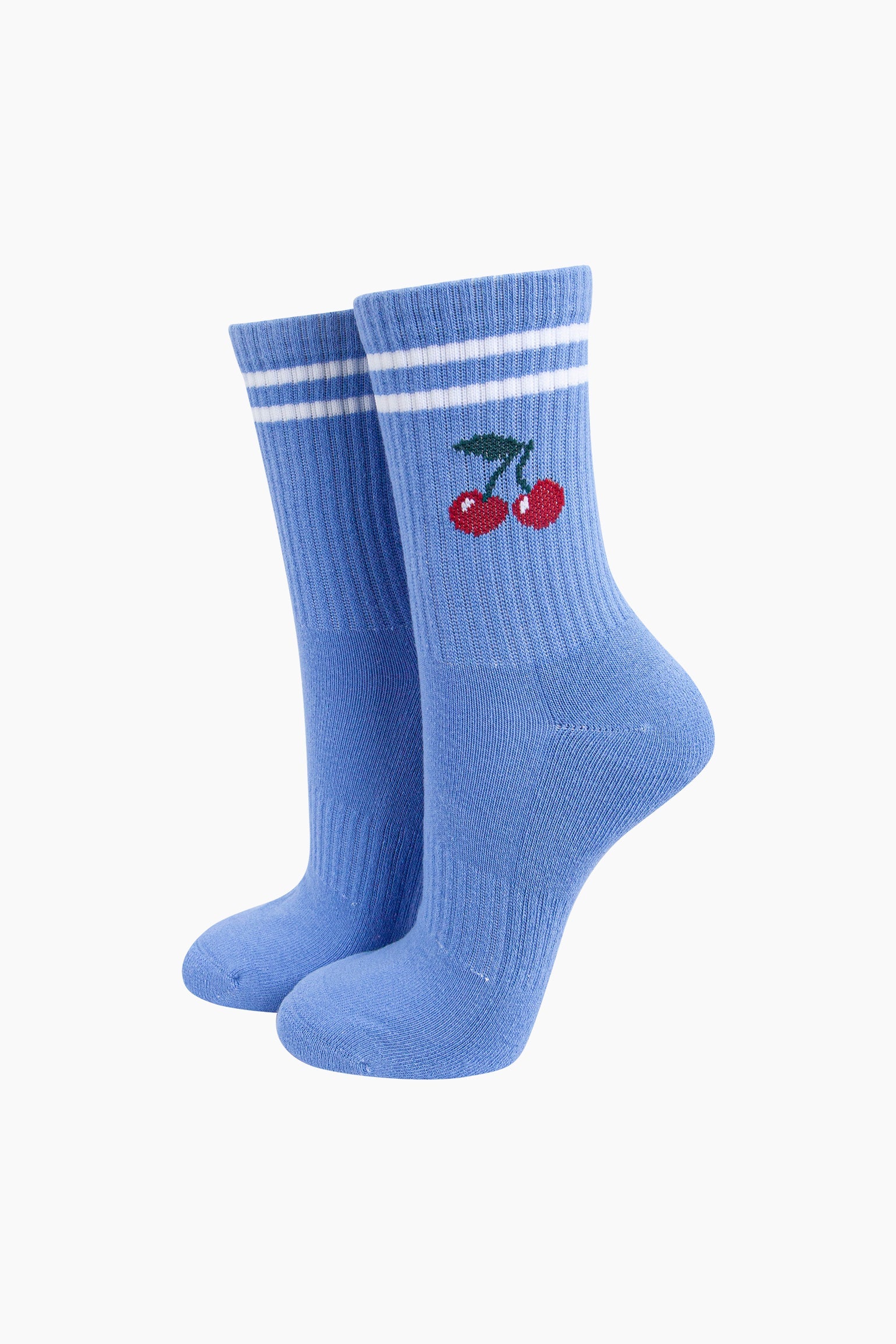 Cherry-Combed-Cotton-Sports-Socks-in-Blue-Mannequin