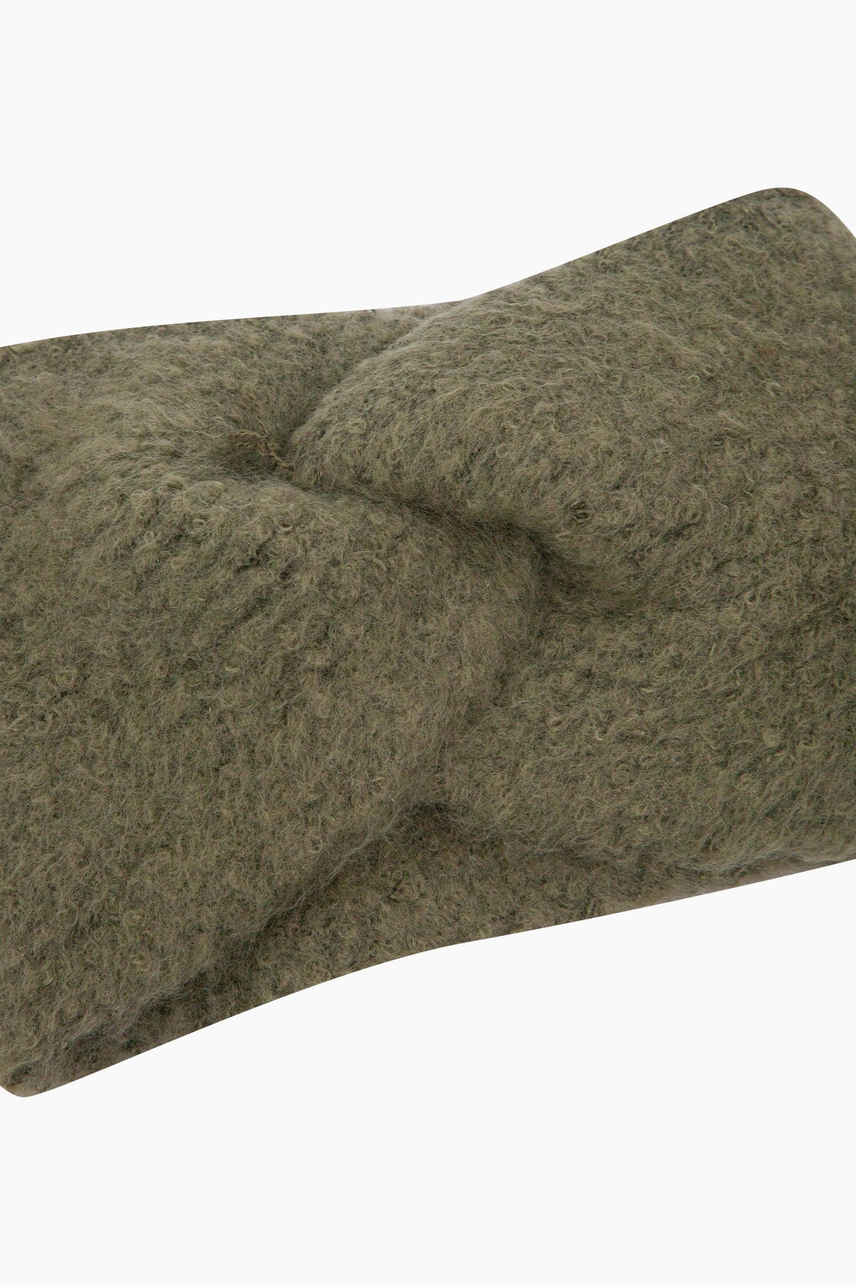 Textured-Knitted-Headband-in-Moss-Green