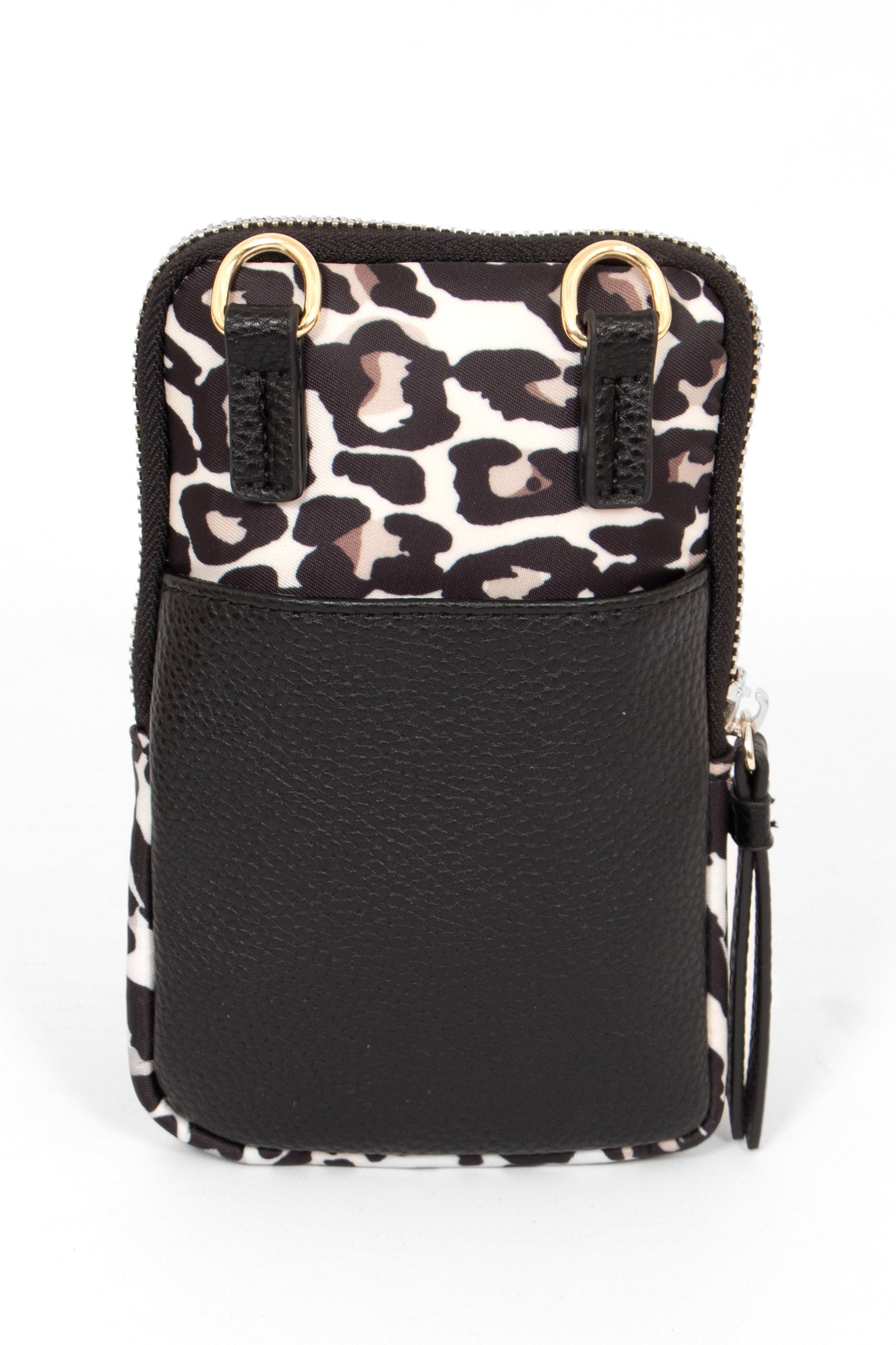 ivy-phone-bag-cream-leopard-print-nylon-pu-back-strap-attachment-hoops