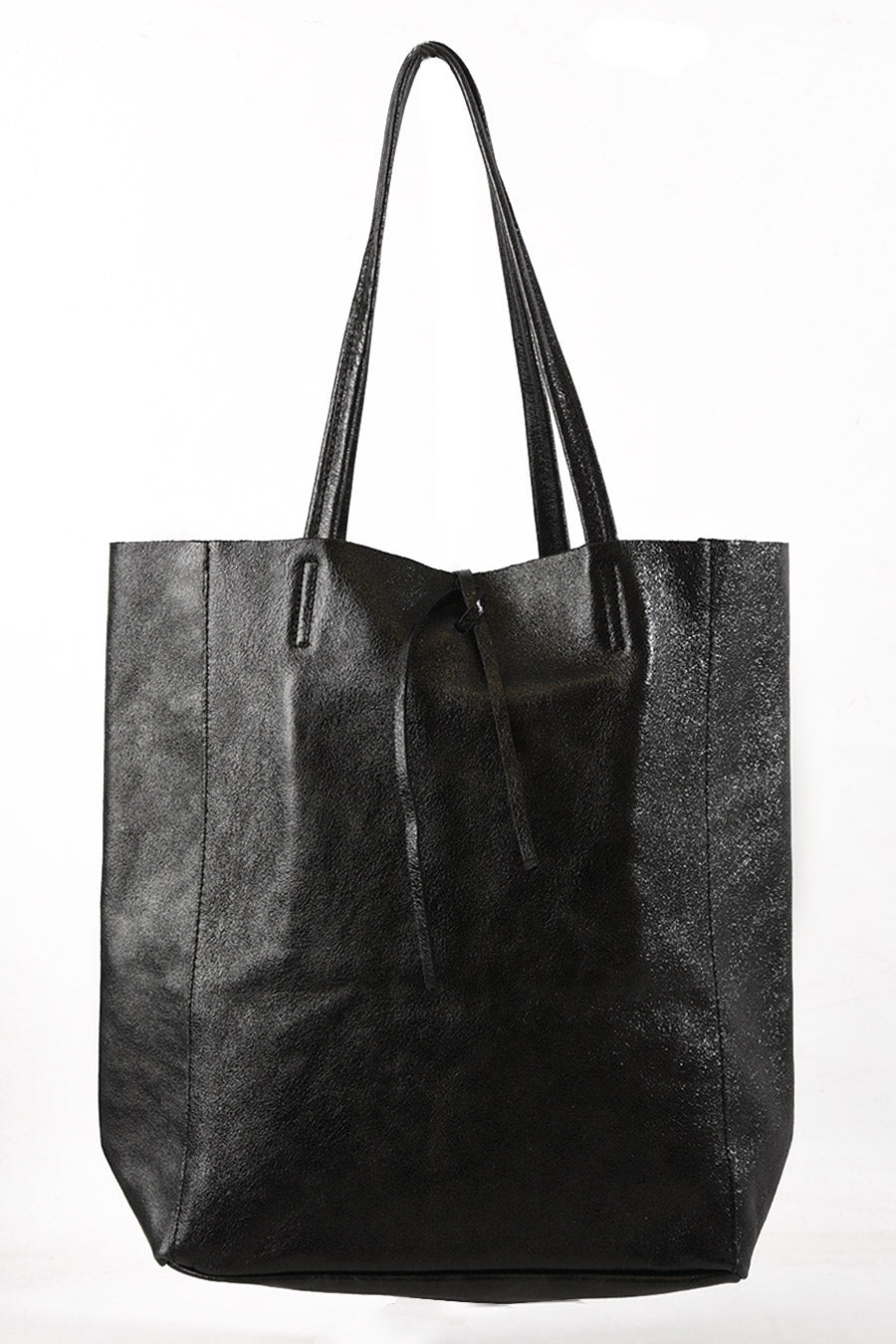 Heather Tote Bag - Black, Metallic