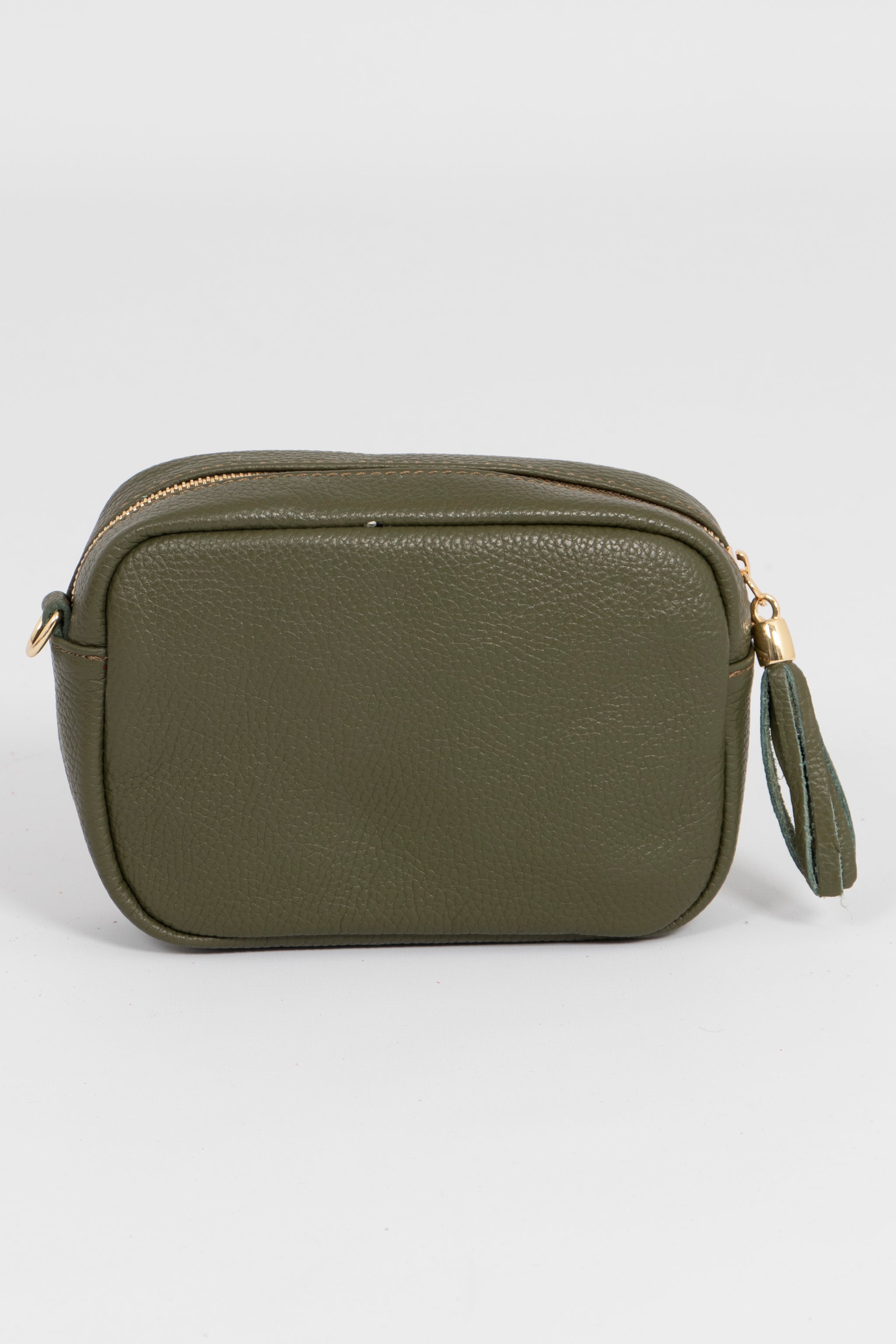 Fleur Crossbody Bag - Khaki, Pebbled