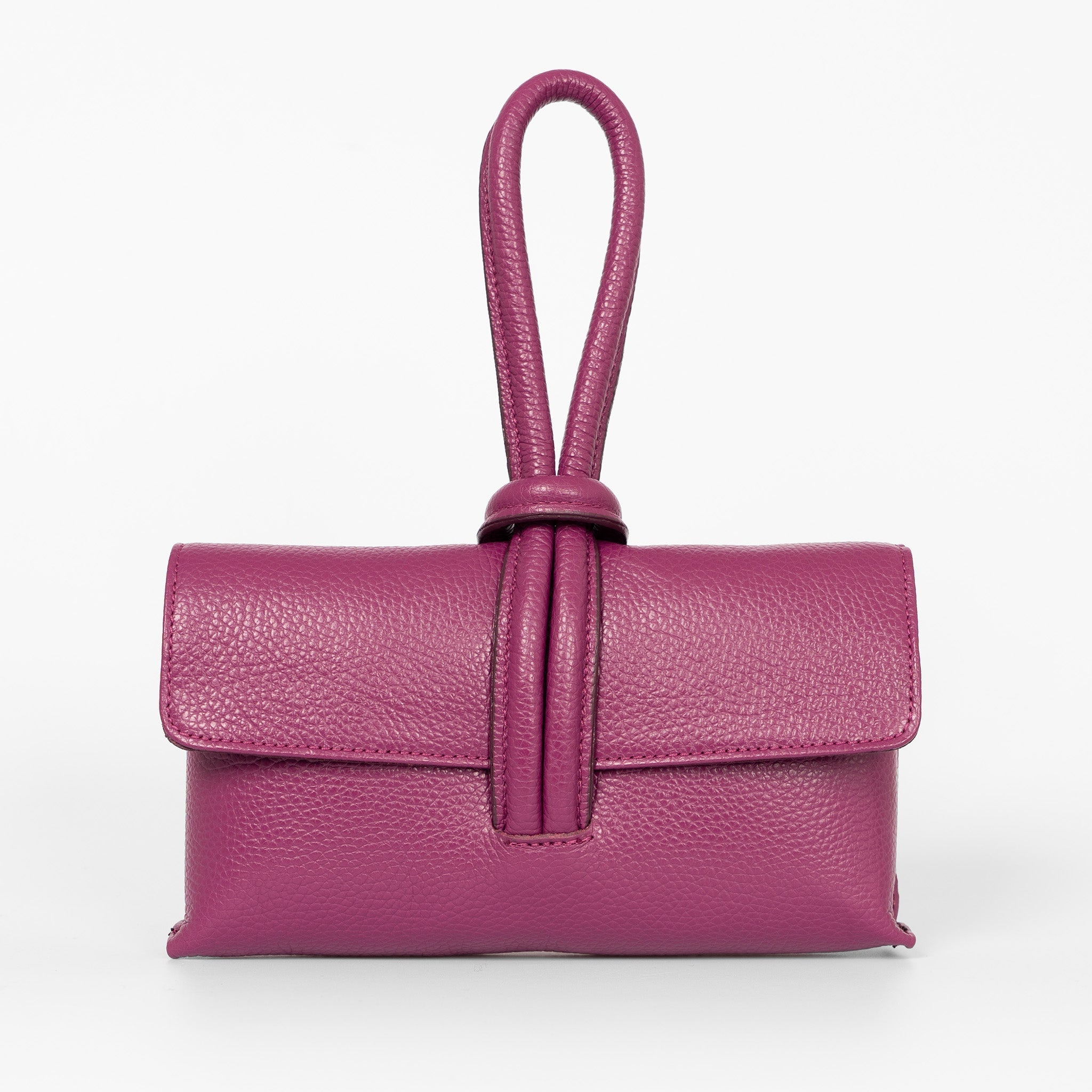 trixie-berry-pebbled-clutch-bag-front-view