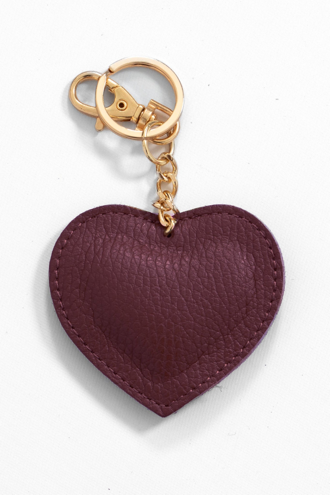 Valentina-Love-heart-Italian-Leather-Keyring-in-Wine