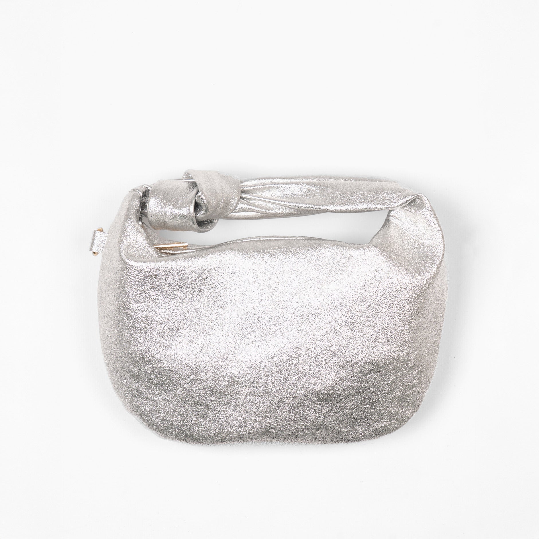 colby-silver-metallic-italian-leather-small-hobo-bag-front-view