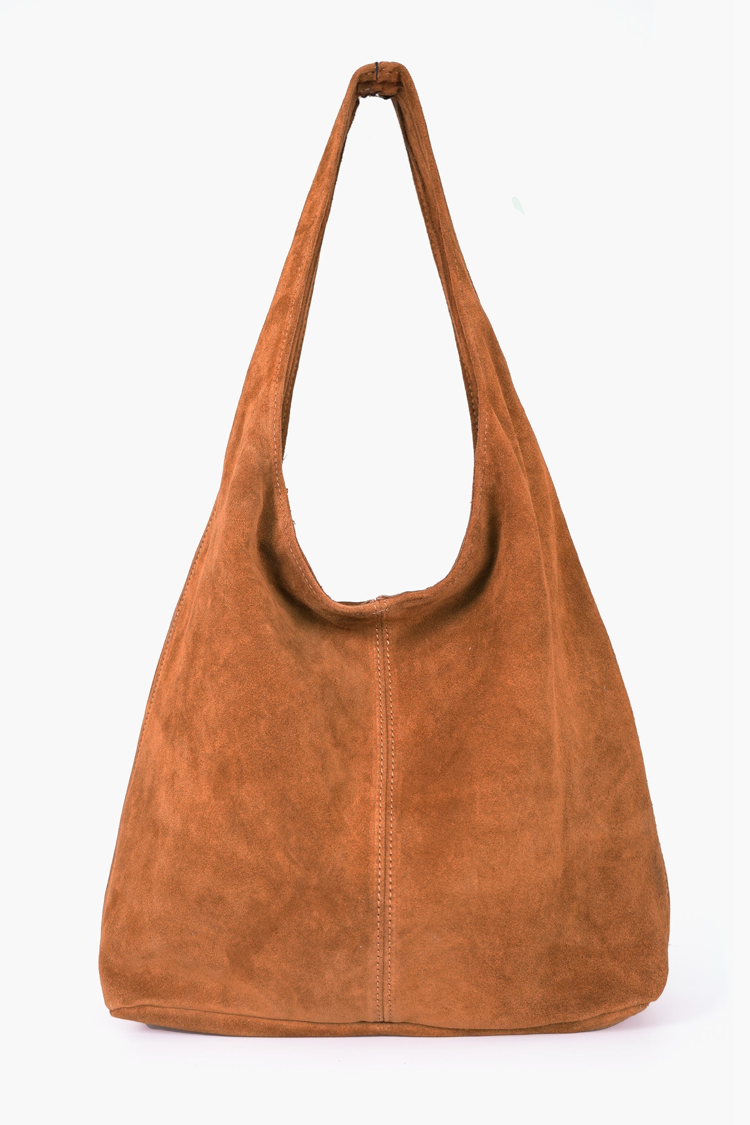 Ridley-Italian-Suede-Leather-Shoulder-Bag-in-Tan-Front