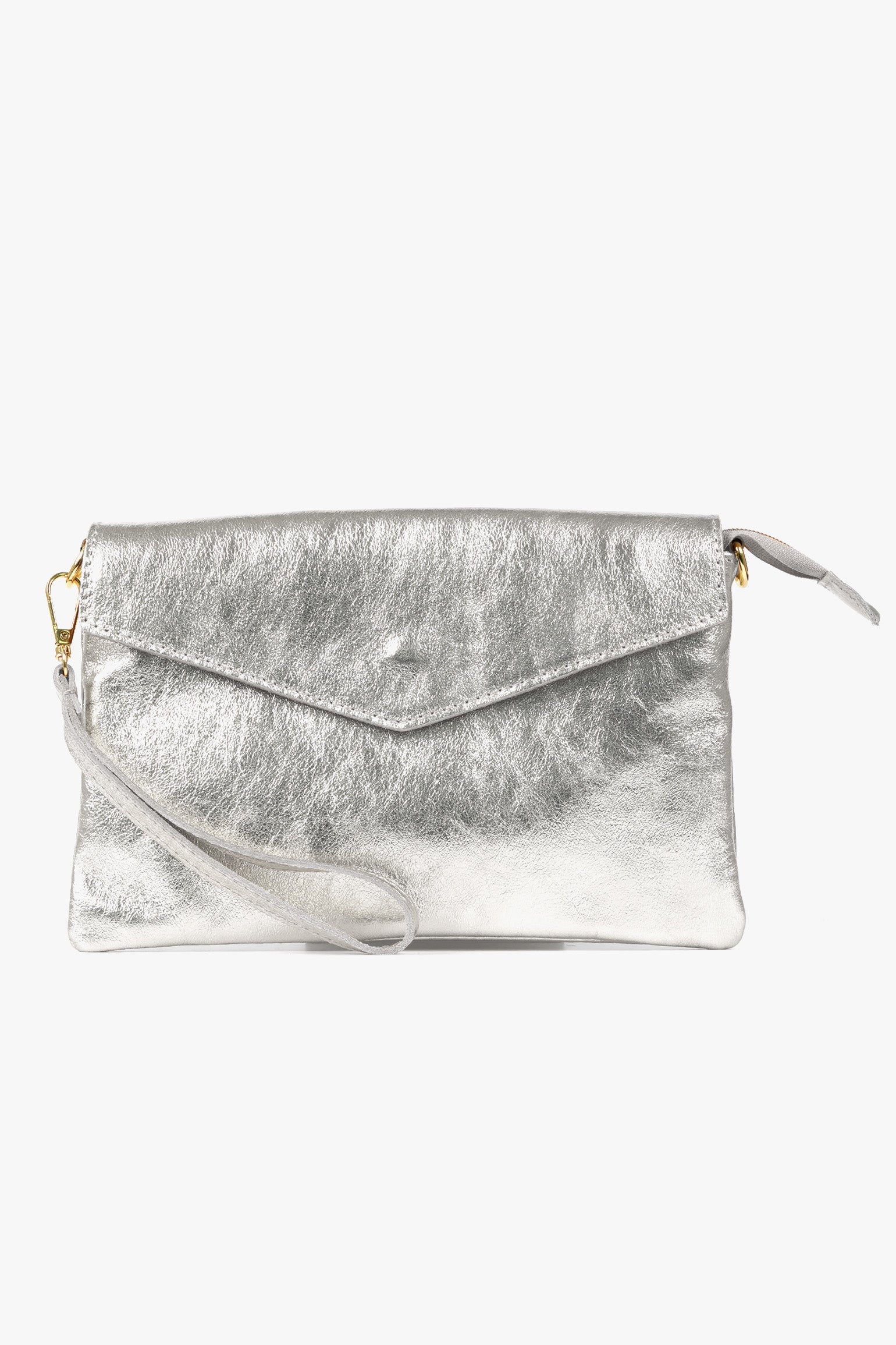 italian-leather-envelope-clutch-bag-silver-front