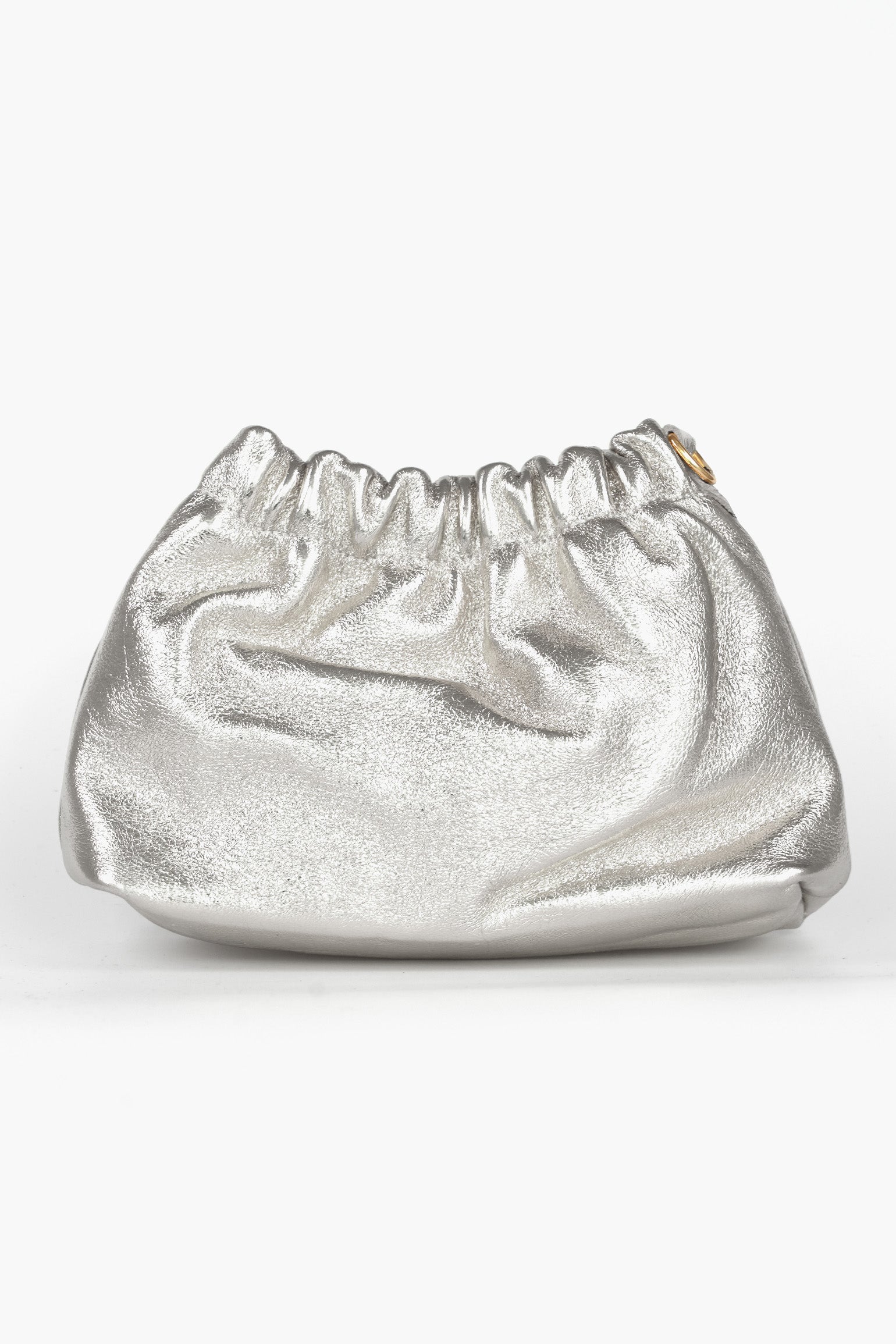 italian-leather-pouch-clutch-bag-silver-front