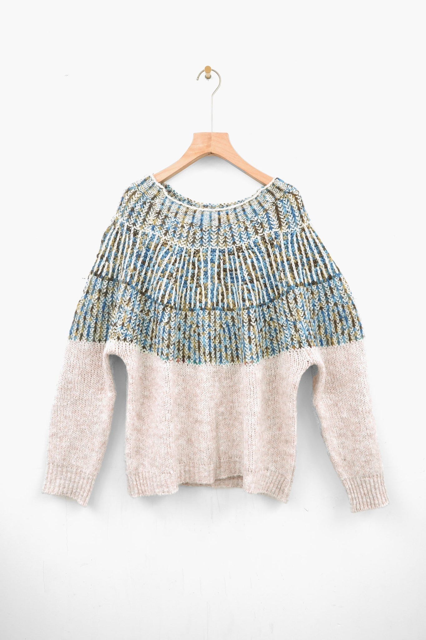 tilda-wool-blend-jumper-cream-blue-scandi-on-coat-hanger