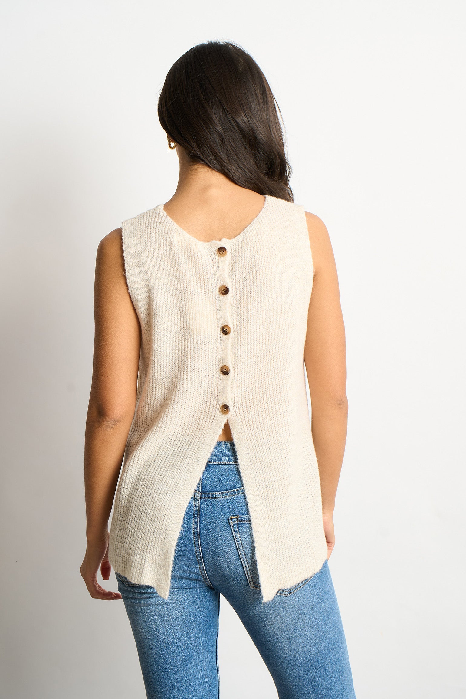 Button-Back-Italian-Wool-Blend-Tank-Top-in-Cream-Back-View