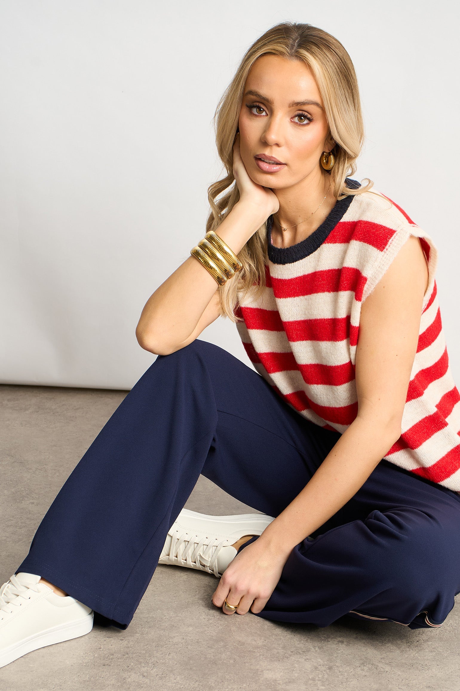 Striped-Italian-Wool-Blend-Tank-Top-in-Red-styled