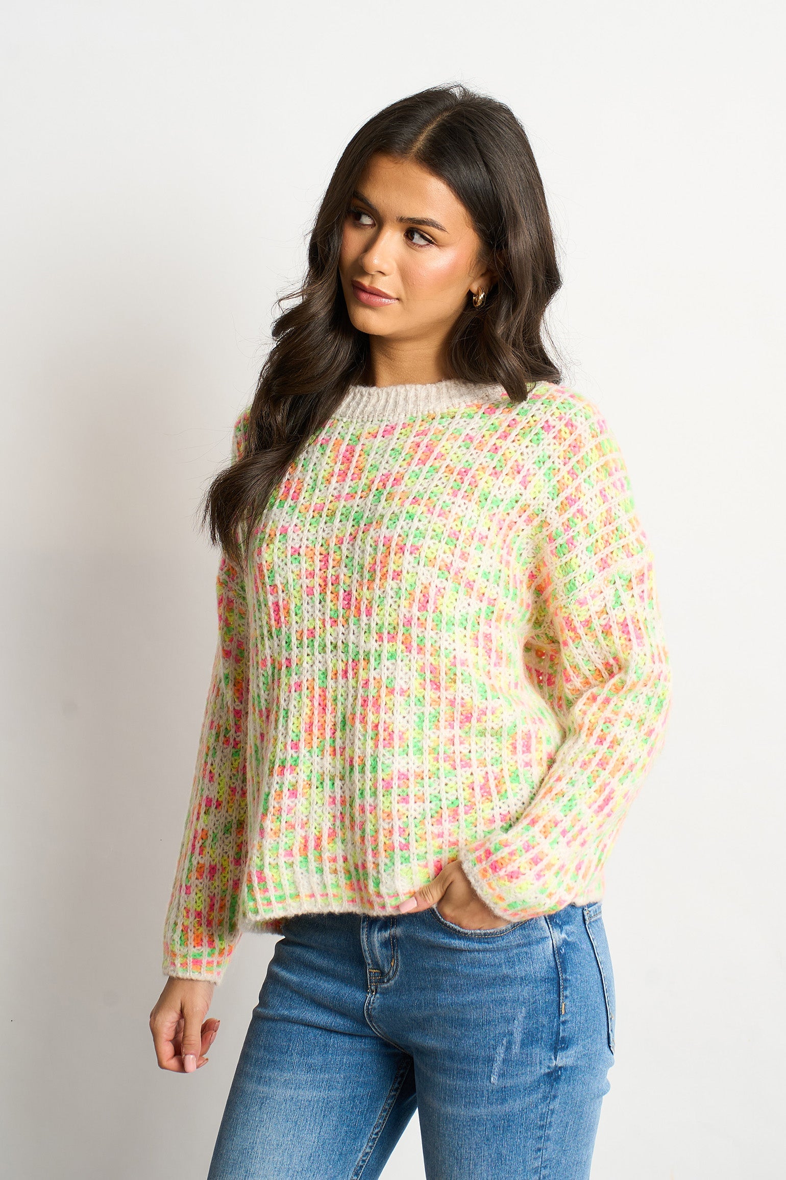 Speckled-Italian-Wool-Blend-Jumper-in-Cream-Side