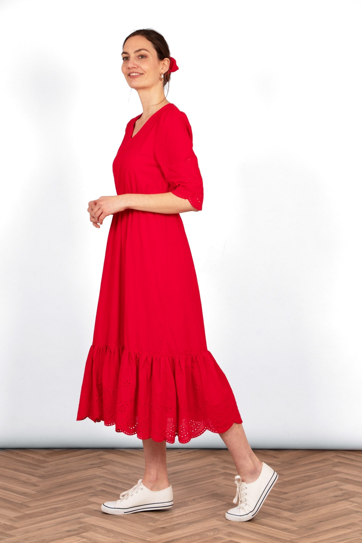 aurelia-cotton-fit-flare-midaxi-dress-red-broderie-anglaise-side-view-tiered-hem