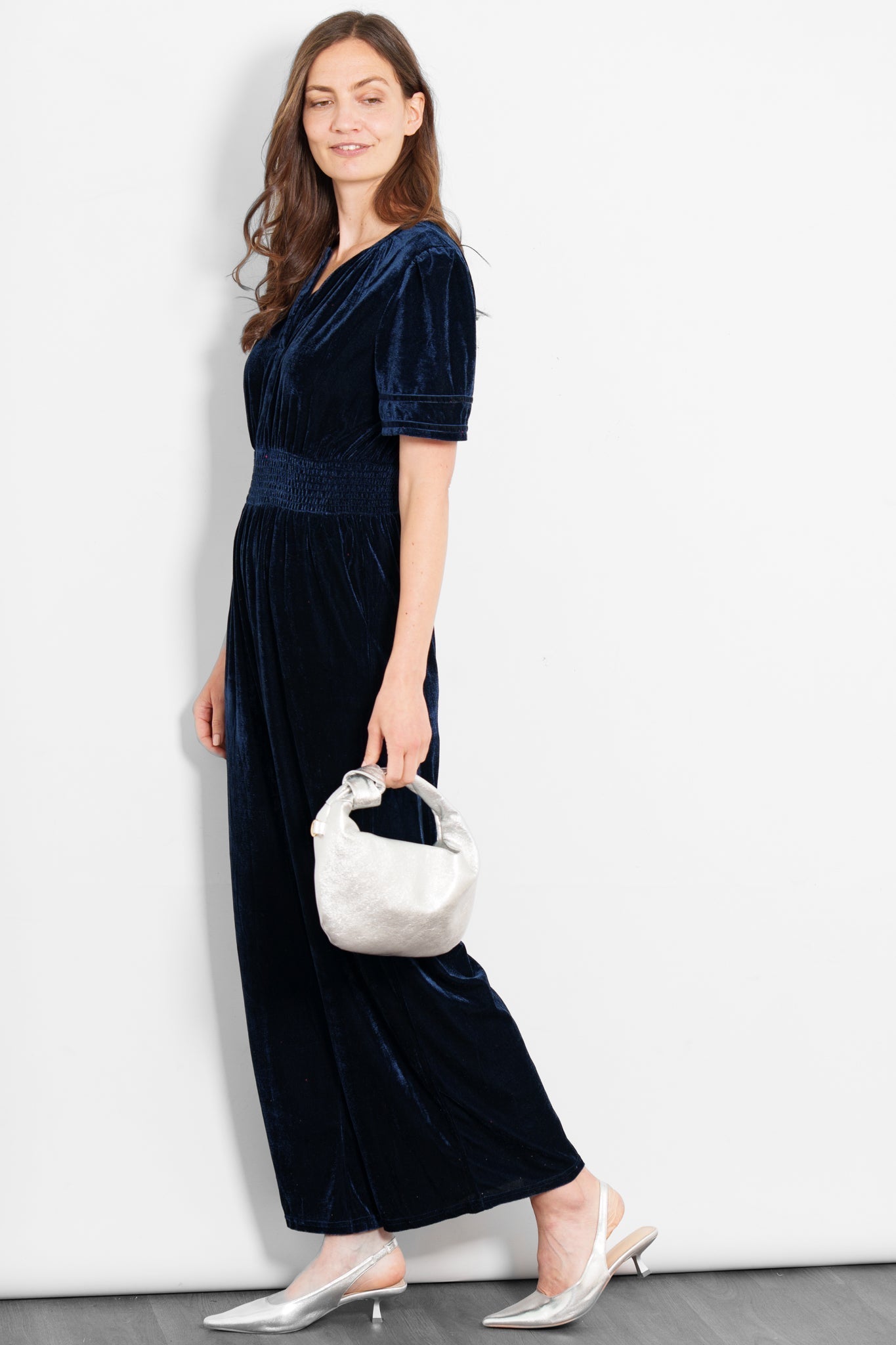 lydia-v-neck-jumpsuit-navy-blue-velvet-styled-occasion-outfit