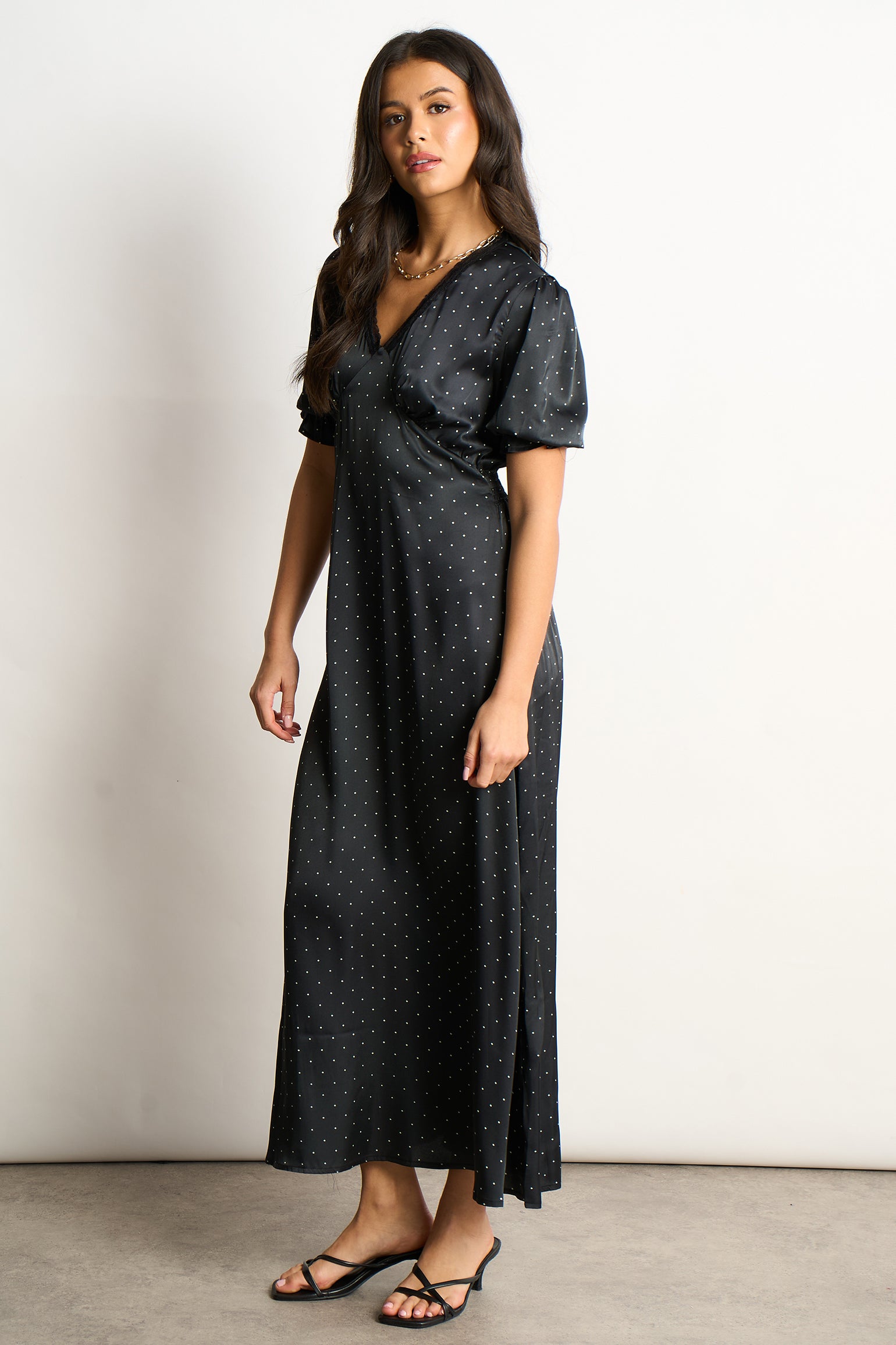 elise-v-neck-tea-dress-black-white-polka-dot