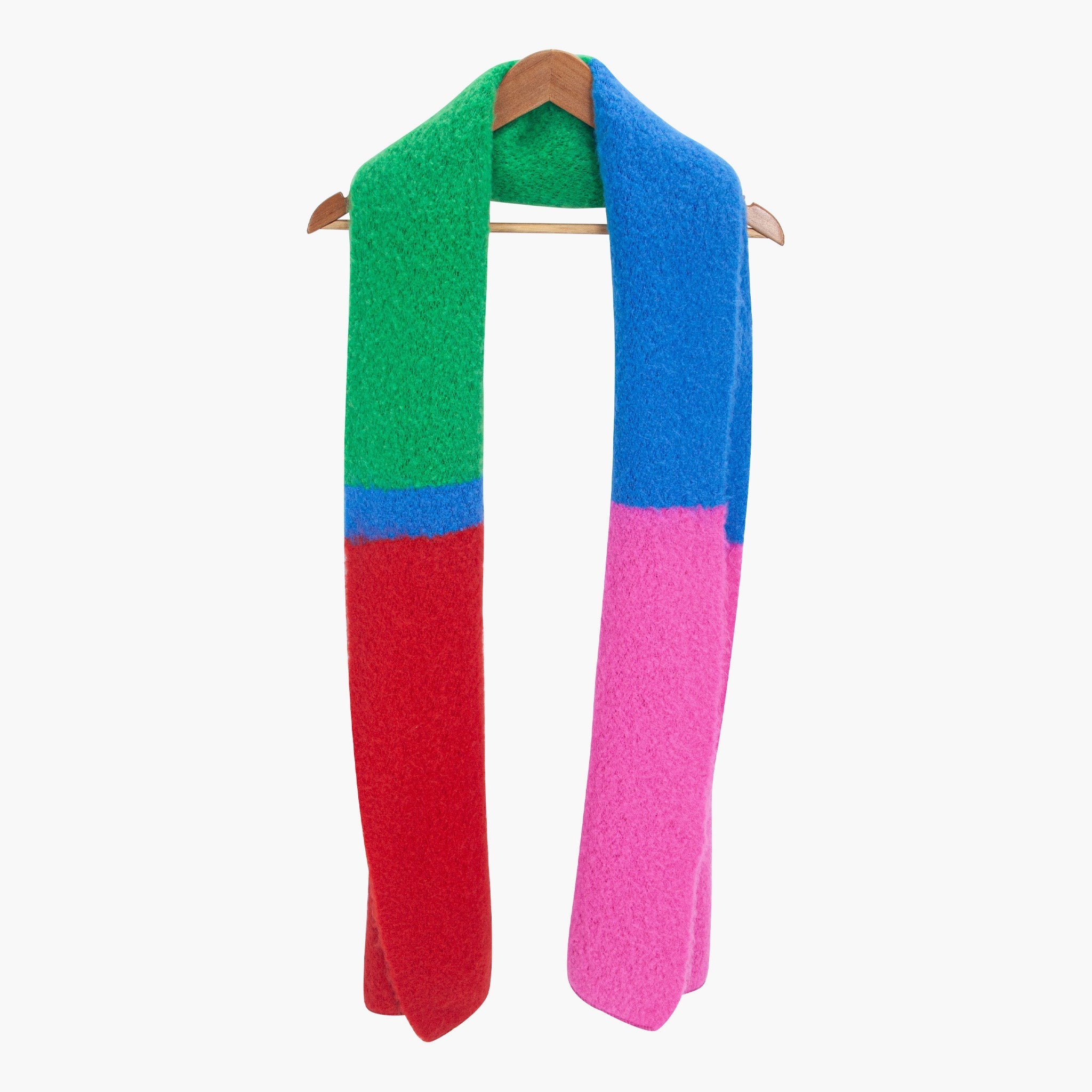 aster-green-pink-colourblock-heavyweight-scarf-draped-long