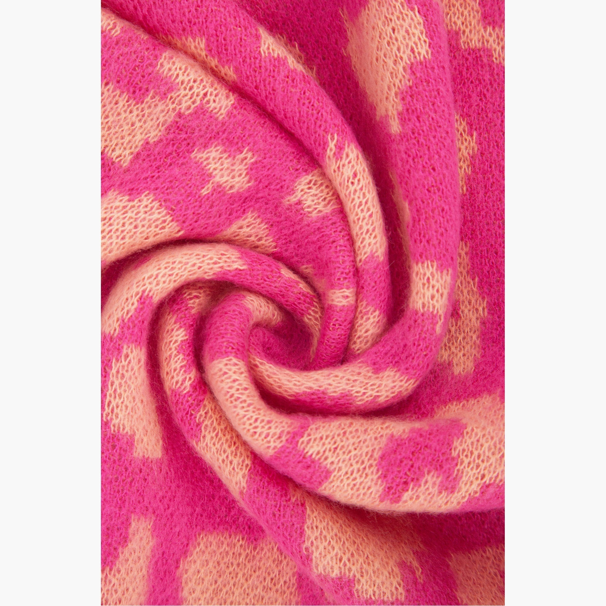 kyra-pink-leopard-heavyweight-scarf-close-up-fabric