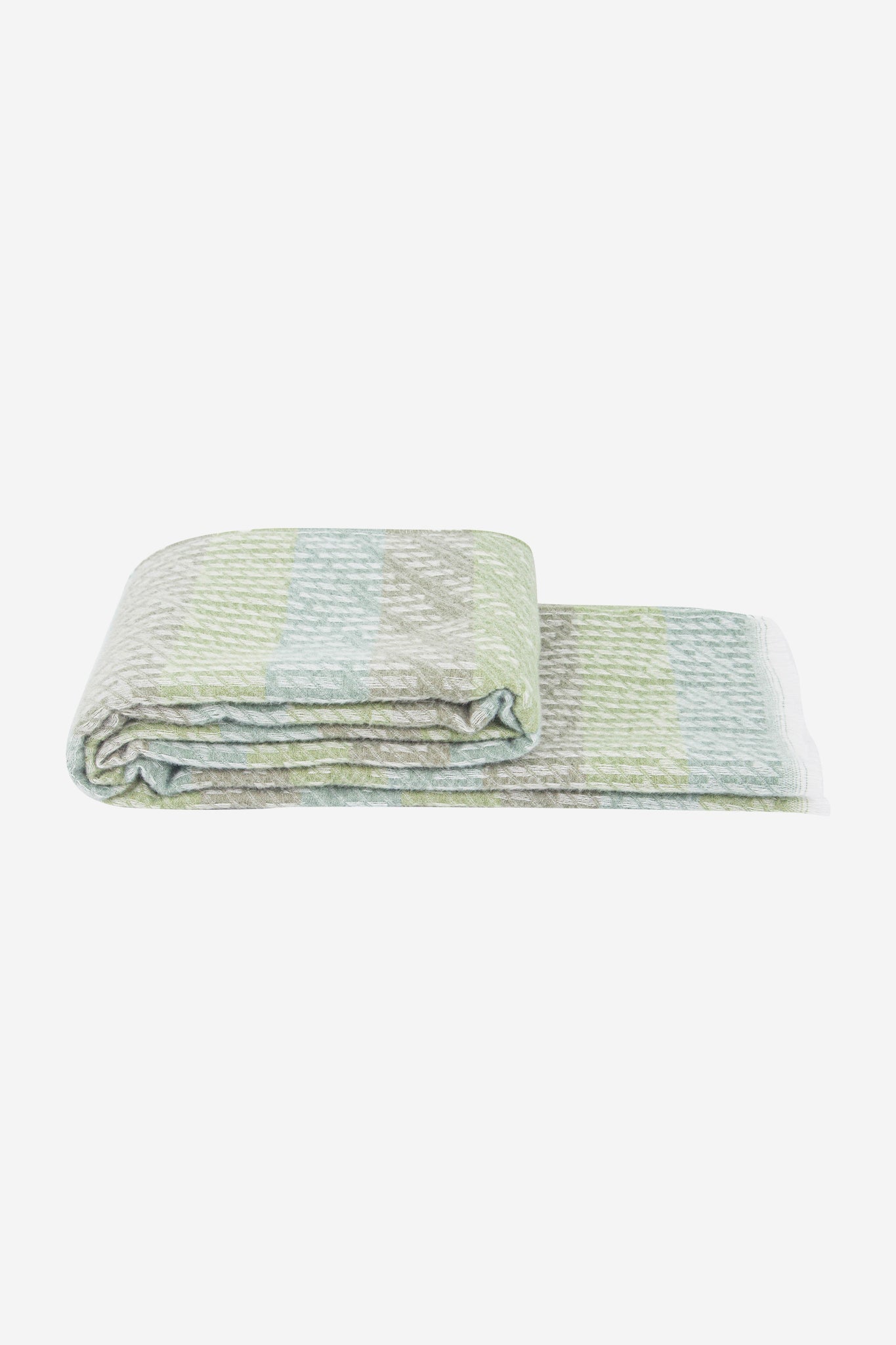 reed-khaki-green-stripe-heavyweight-scarf-folded-winter-weight
