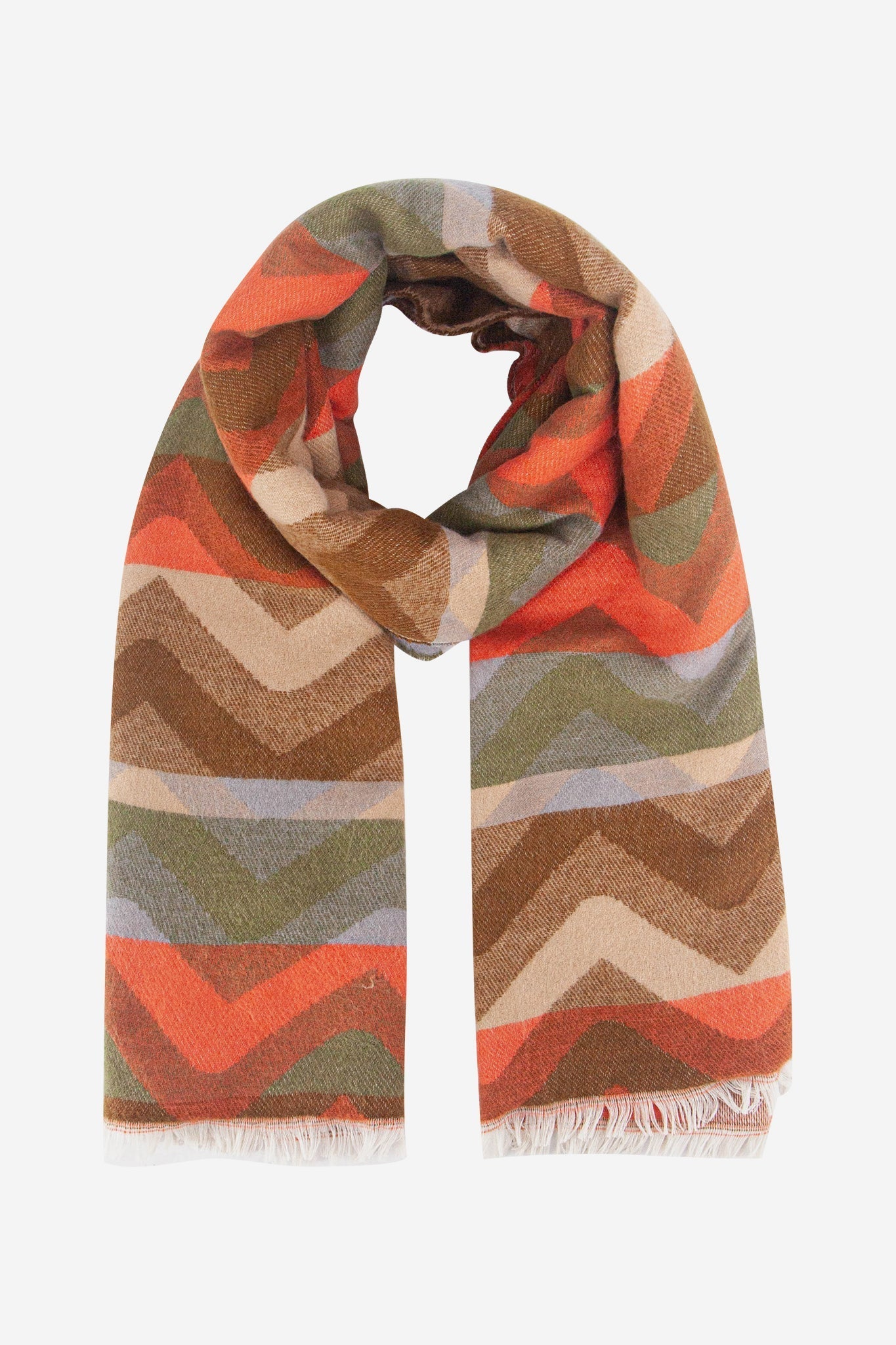 bowie-khaki-orange-zig-zag-heavyweight-scarf-fringed-edge