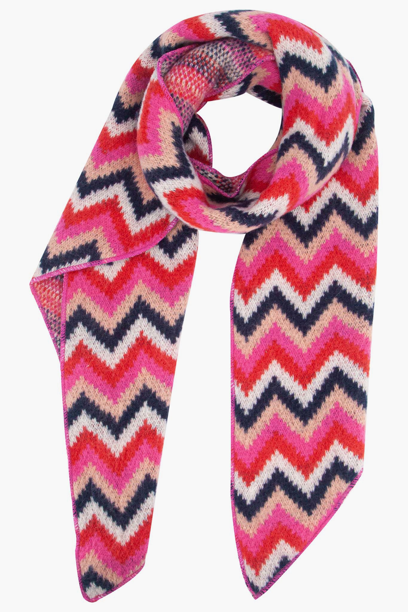 bobbie-red-zig-zag-heavyweight-scarf-pink-stripes
