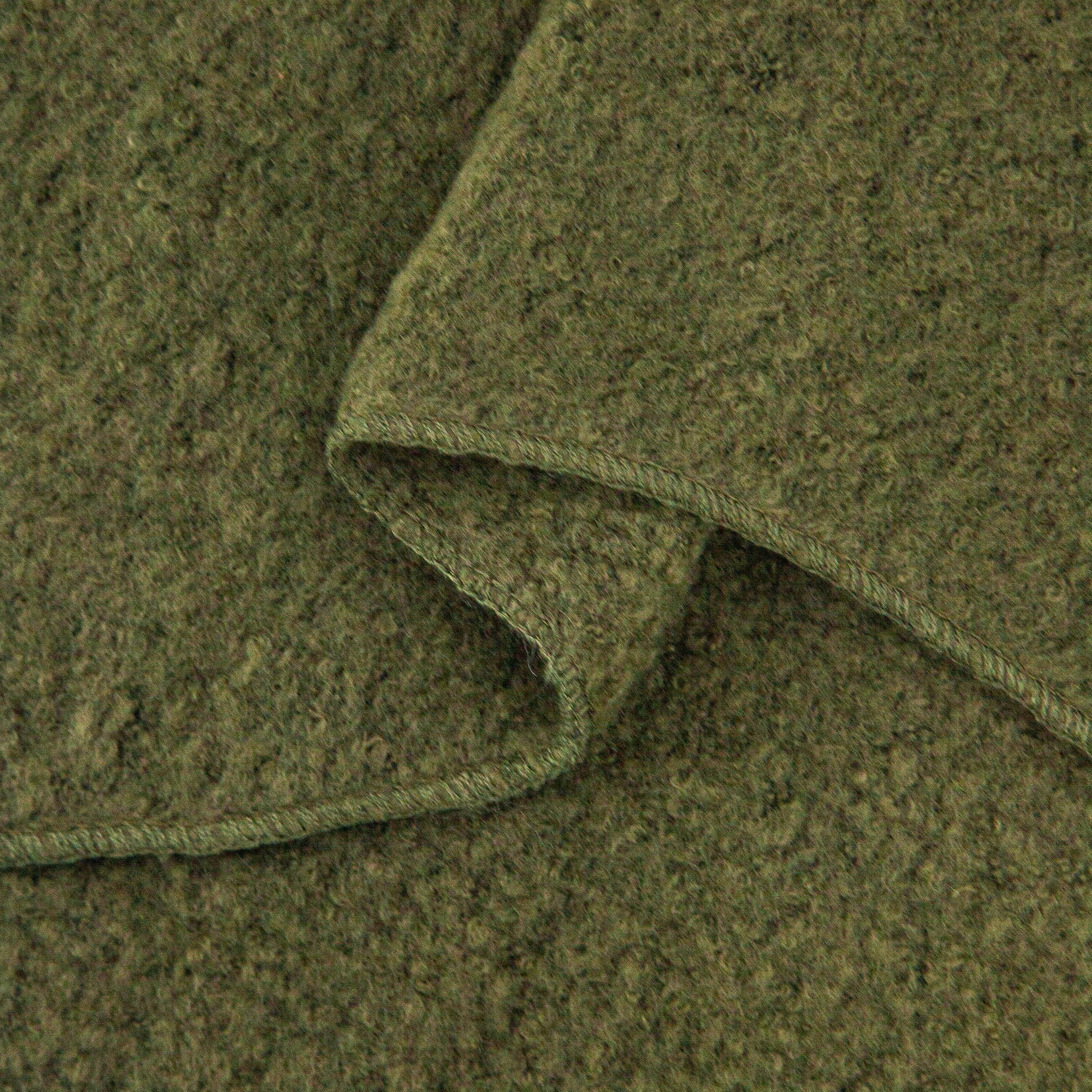 close up of the soft knitted acrylic fabric